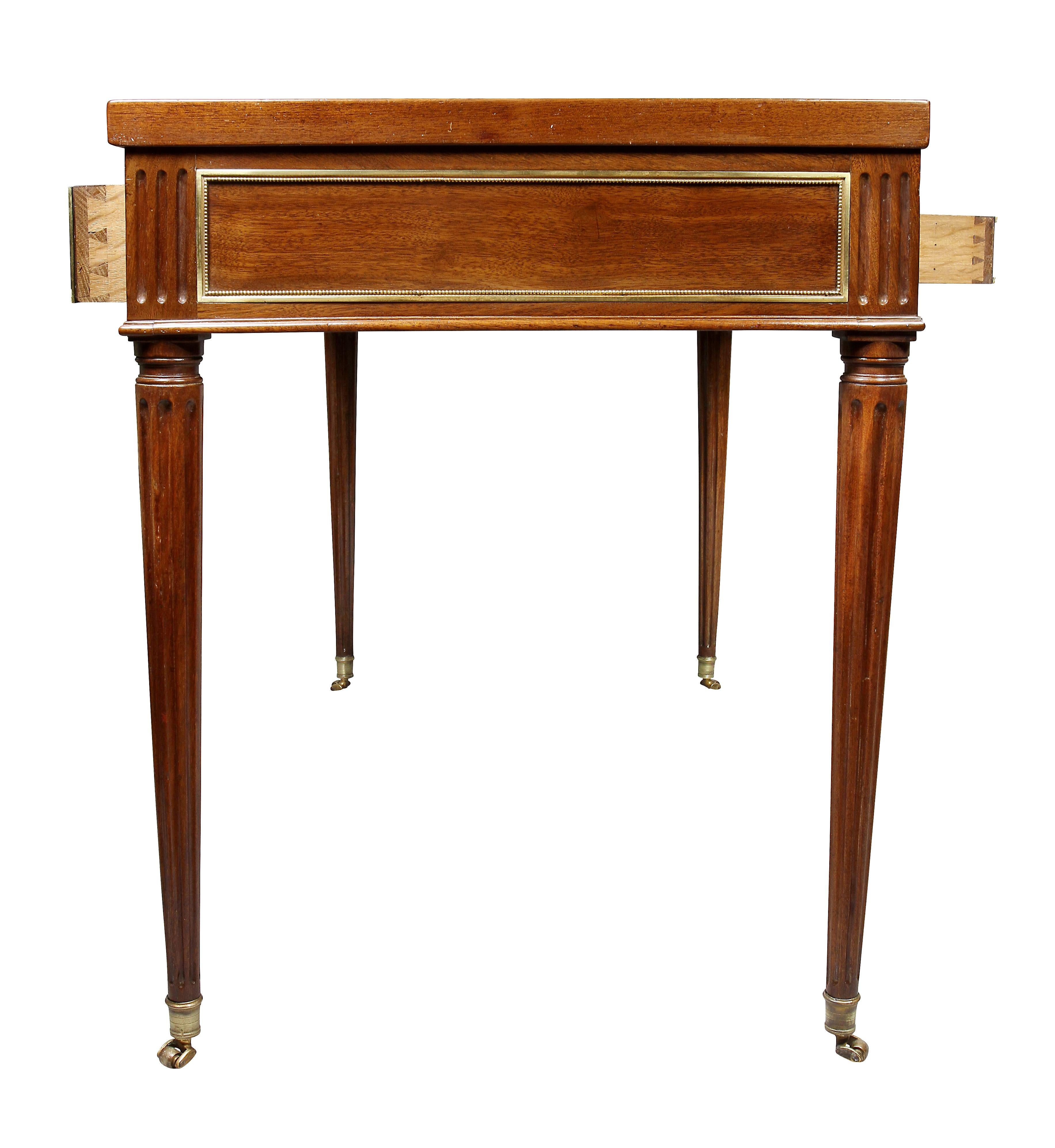 Louis XVI Mahogany and Bronze Mounted Tric Trac Table 5