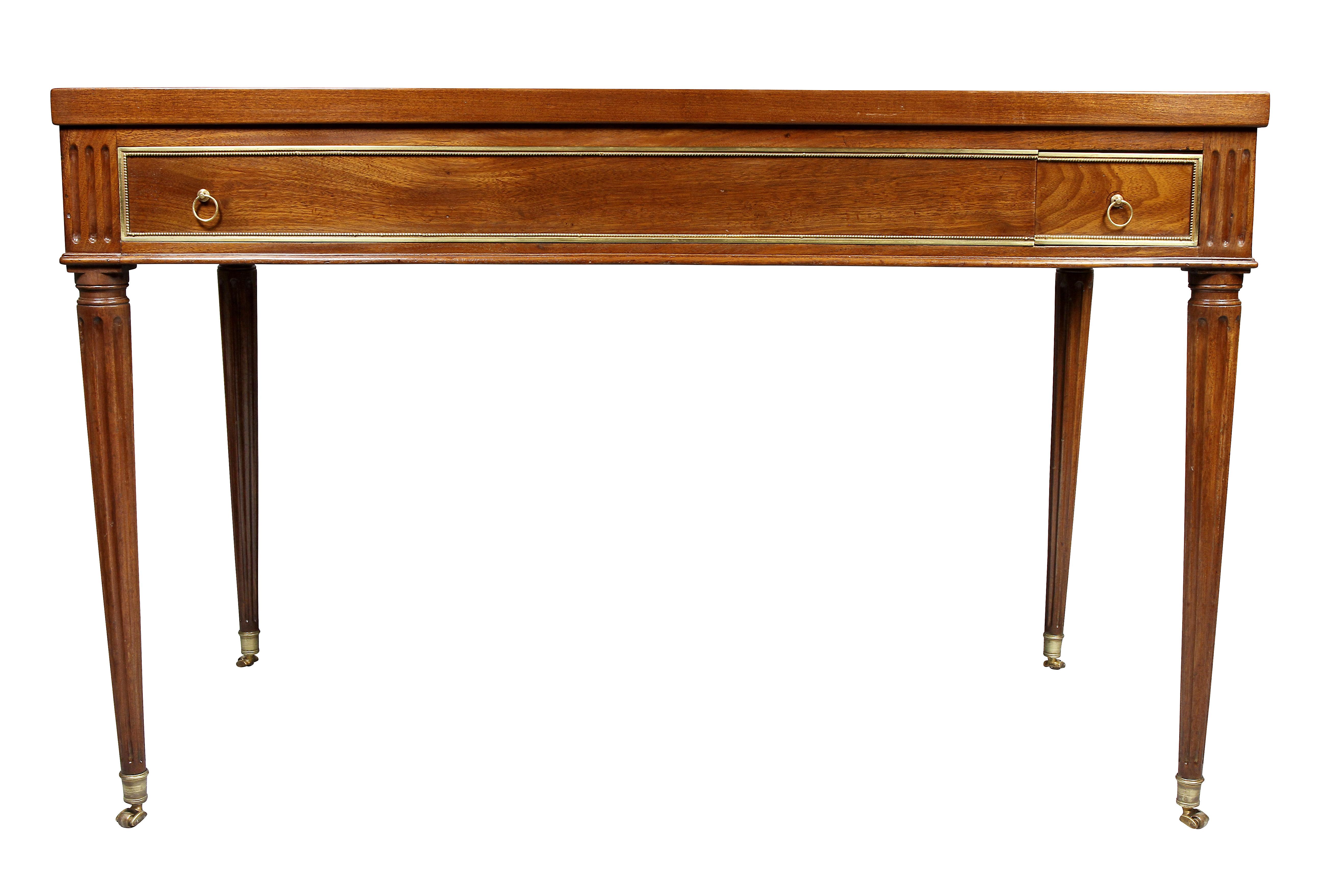 Louis XVI Mahogany and Bronze Mounted Tric Trac Table 6