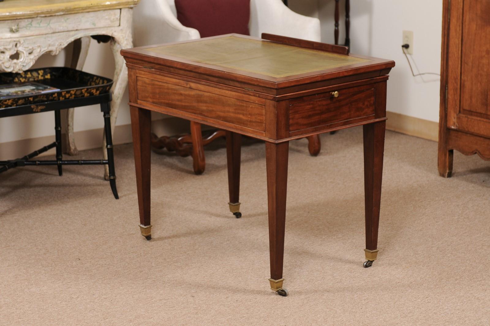 Louis XVI Mahogany Architect’s Desk with Leather Top, France ca. 1800 5