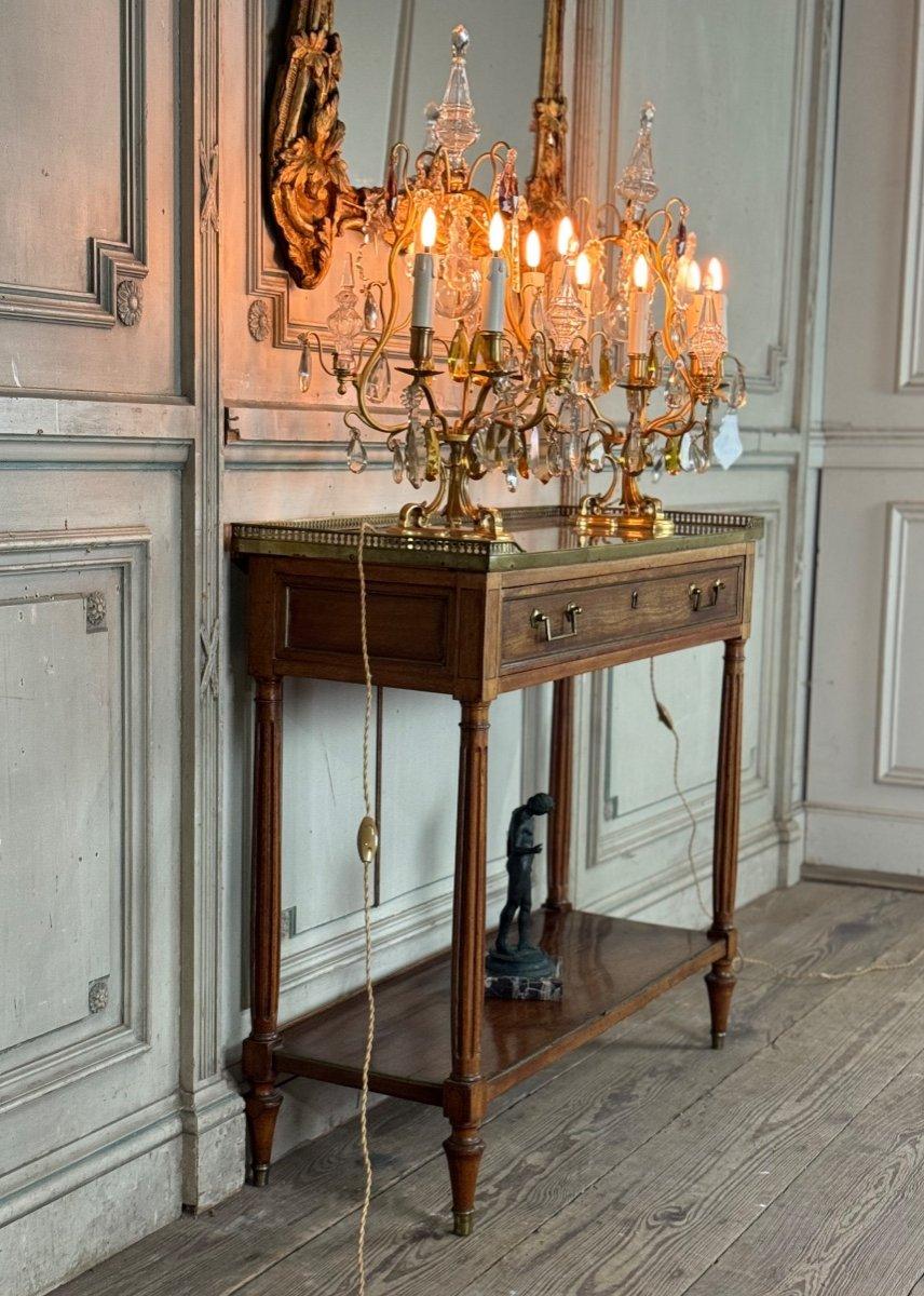 Louis XVI Mahogany Console, 18th century For Sale 9