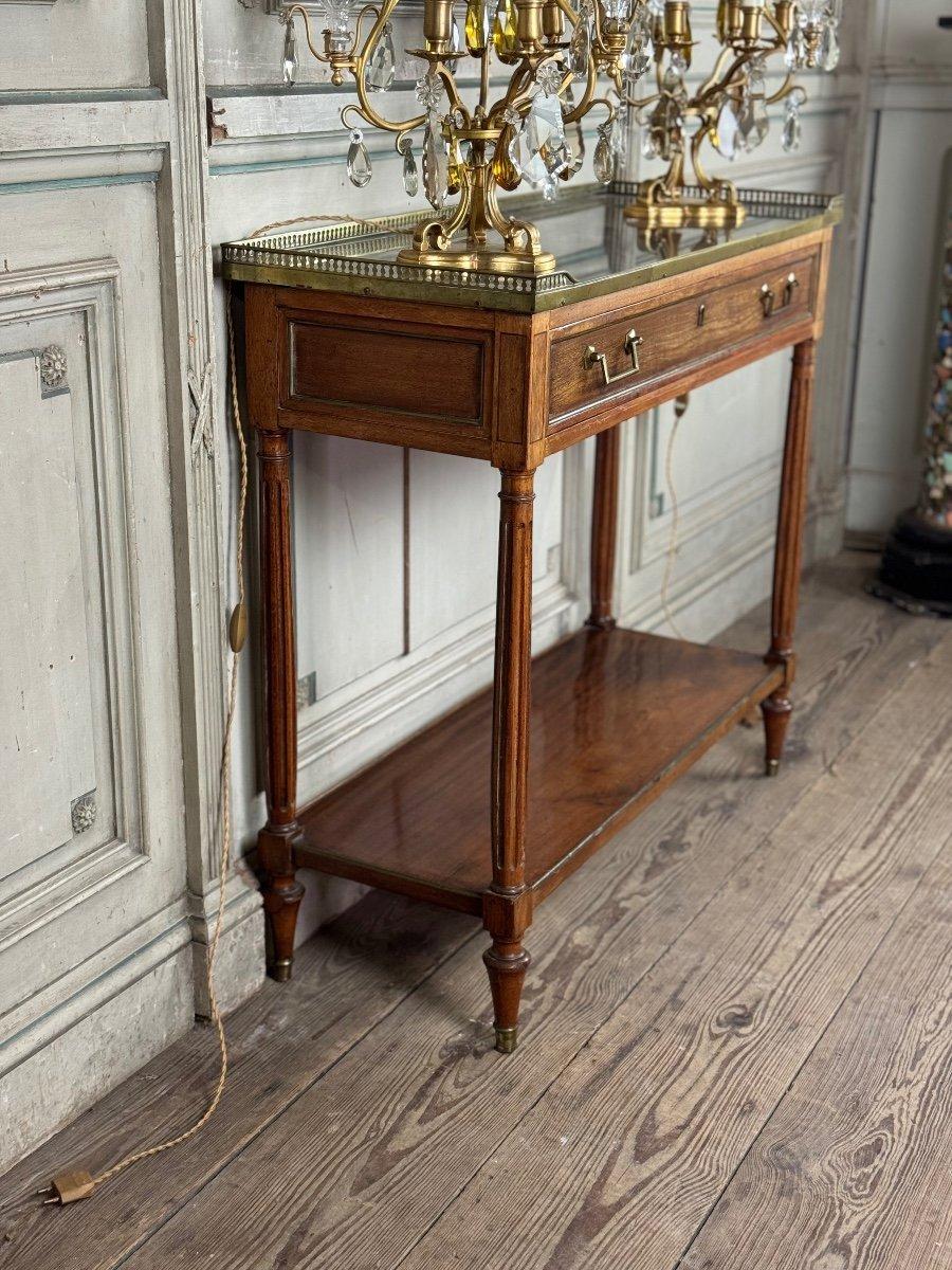 French Louis XVI Mahogany Console, 18th century For Sale