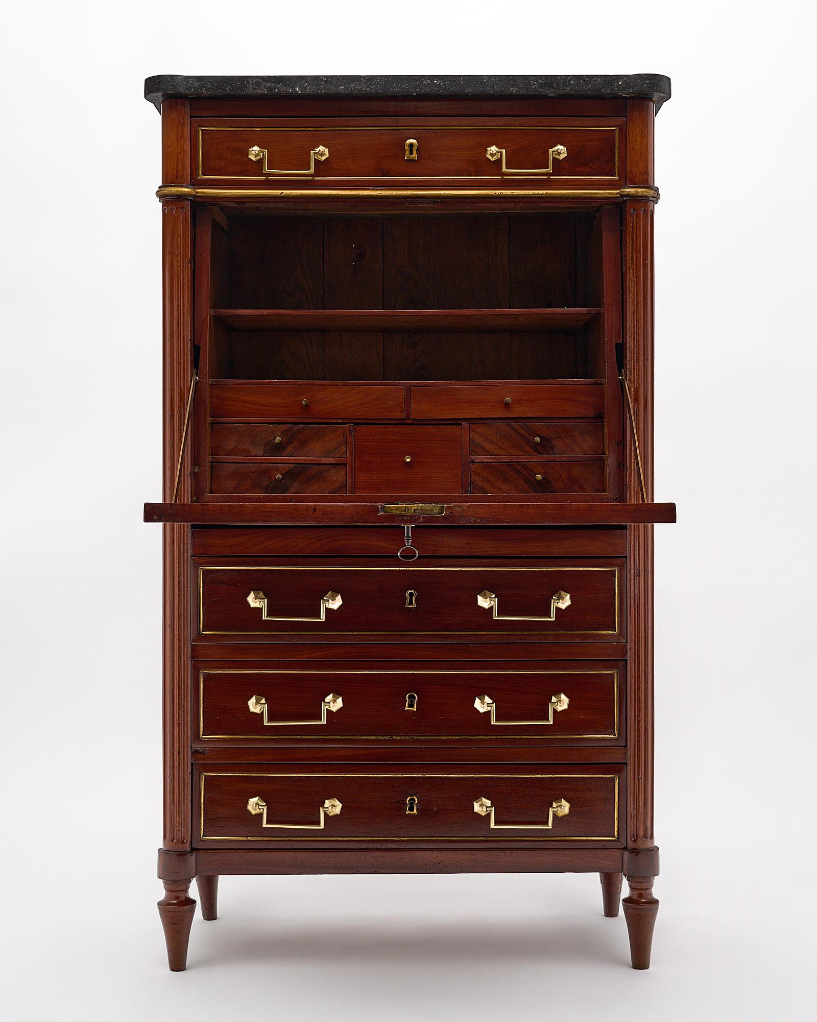 Louis XVI Mahogany Secretary For Sale at 1stDibs