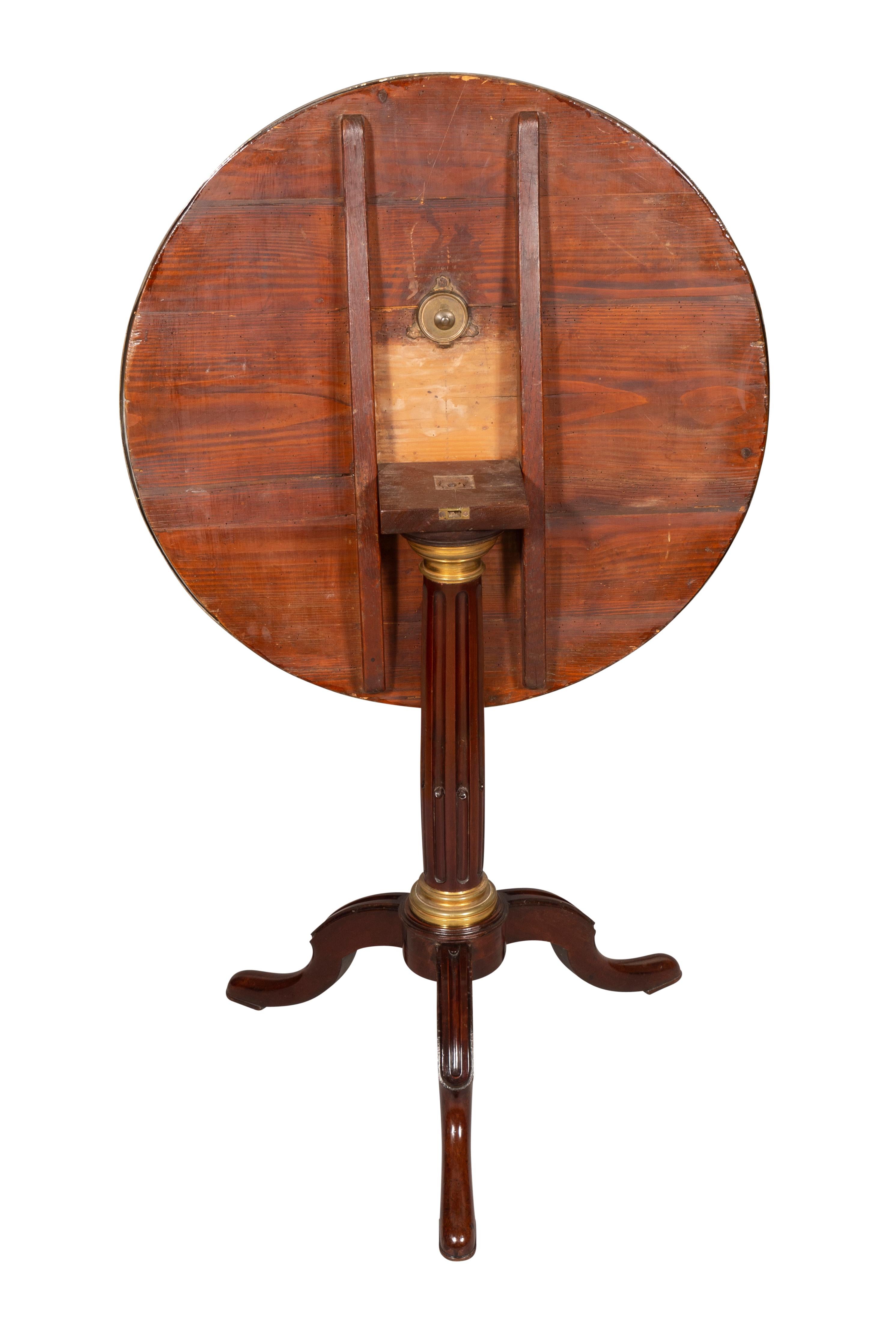 Louis XVI Mahogany Tilt Top Table In Good Condition For Sale In Essex, MA