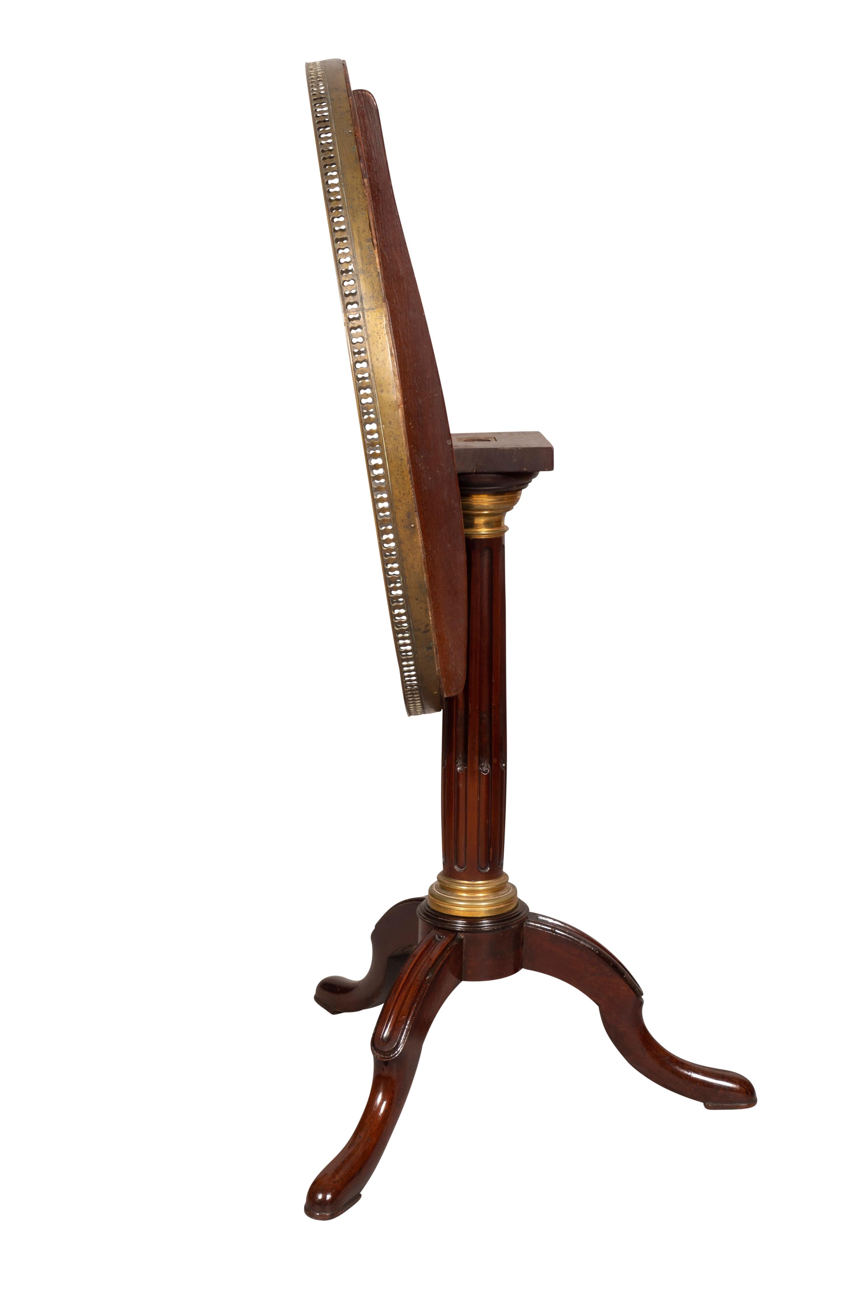 18th Century Louis XVI Mahogany Tilt Top Table For Sale