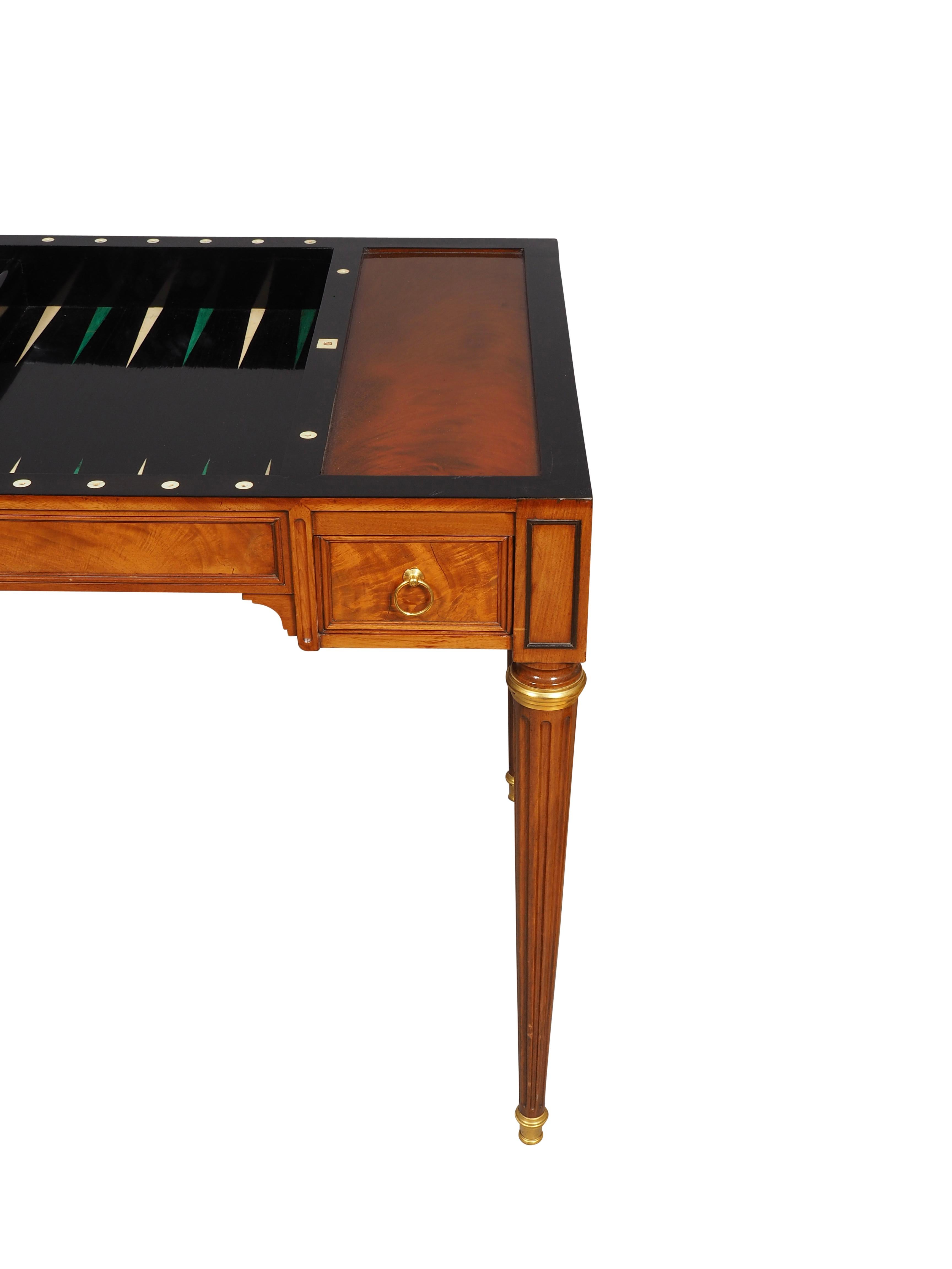Louis XVI Mahogany Tric Trac Table By C.C Saunier For Sale 7