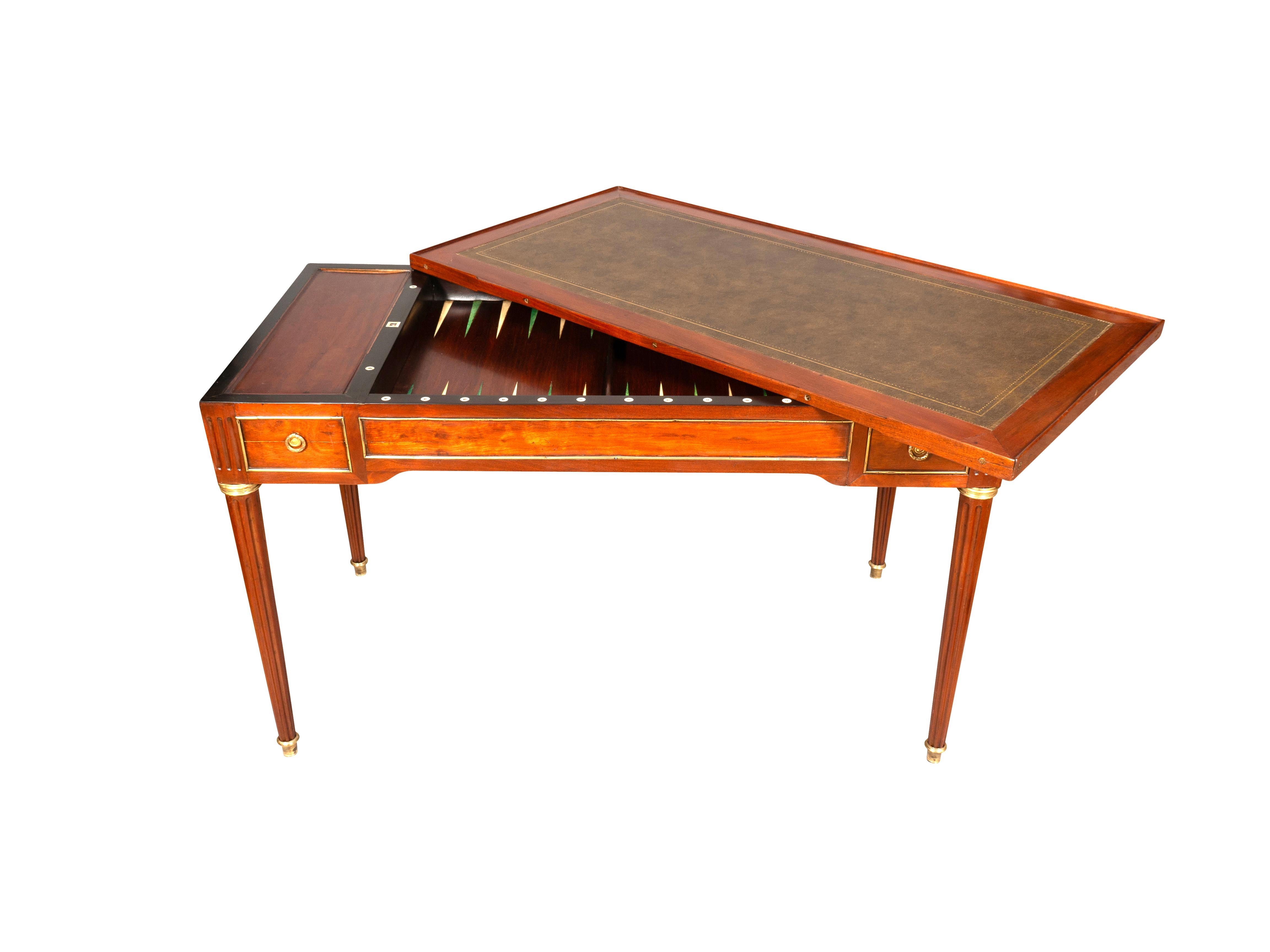 Louis XVI Mahogany Tric Trac Table For Sale 4