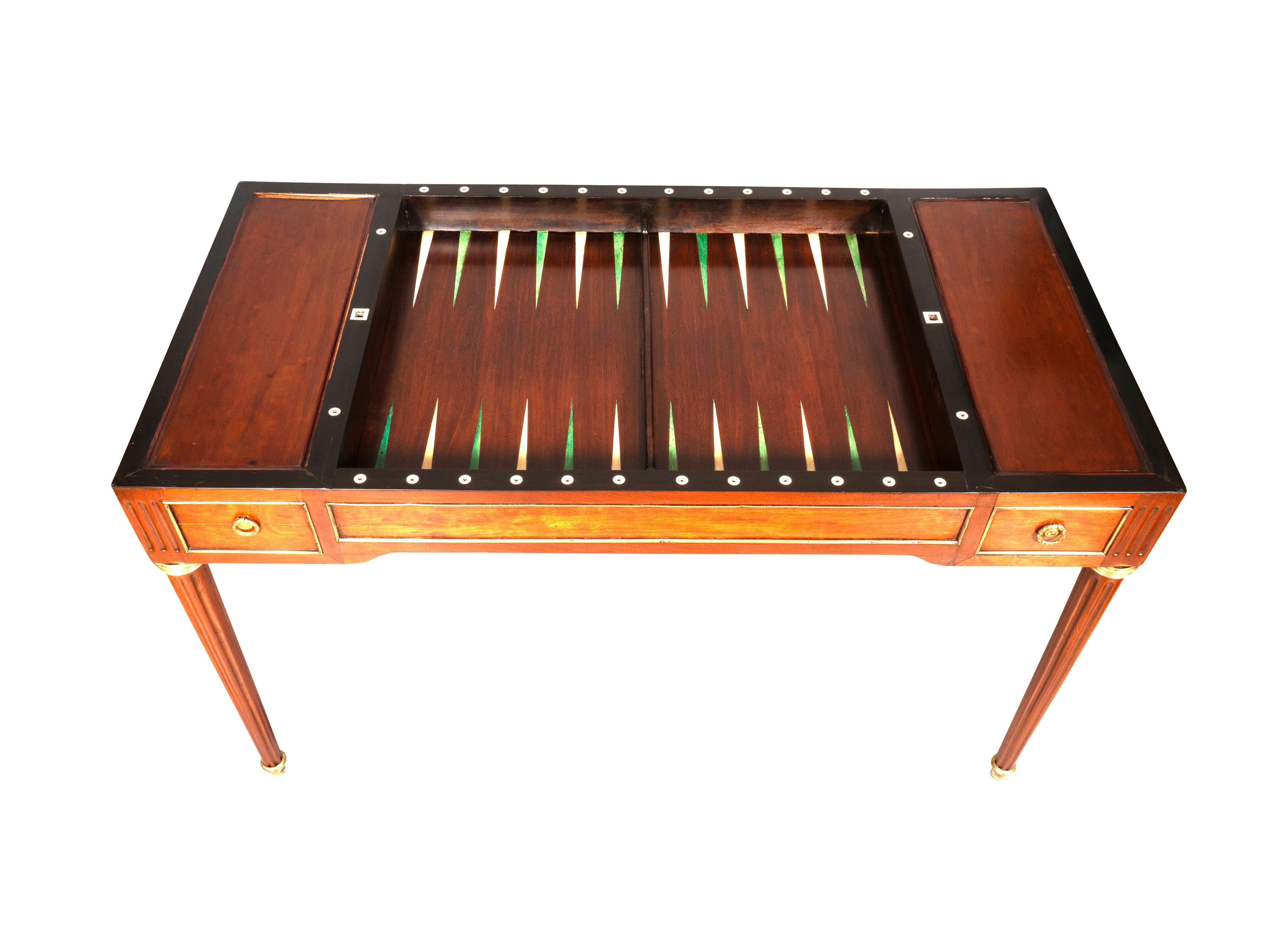 Louis XVI Mahogany Tric Trac Table For Sale 5