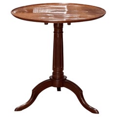 Louis XVI Mahogany Tripod Tilt-Top Side Table