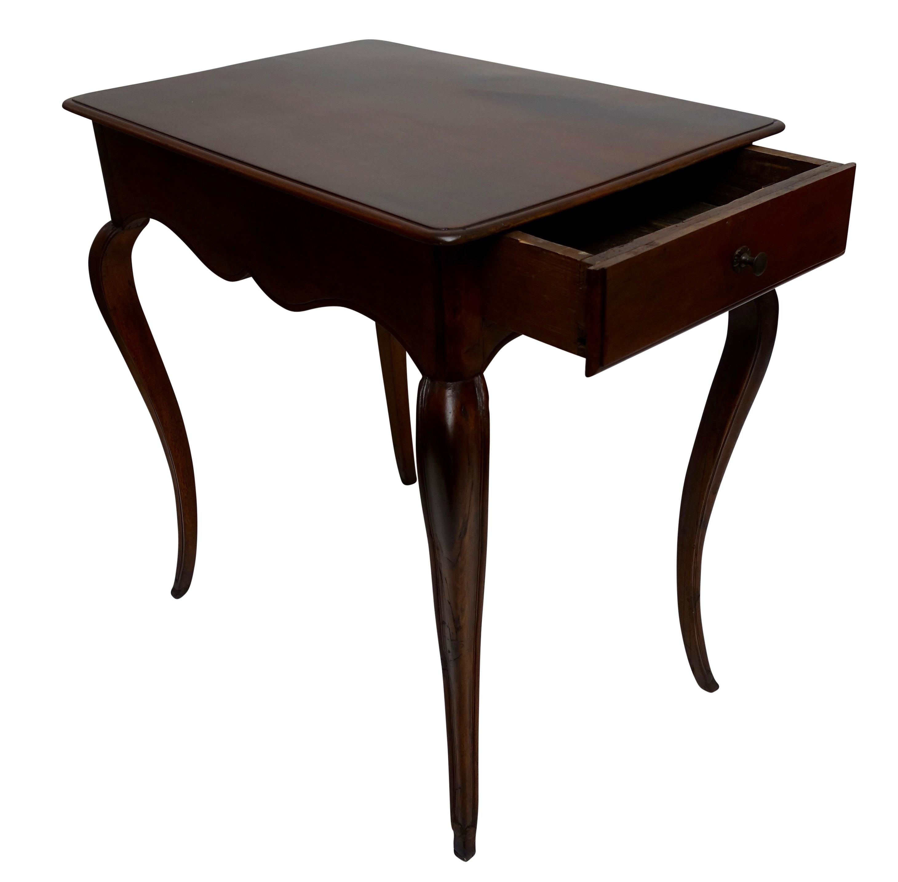 Louis XVI Mahogany Work Table with Single Drawer, French, circa 1790 In Good Condition In San Francisco, CA