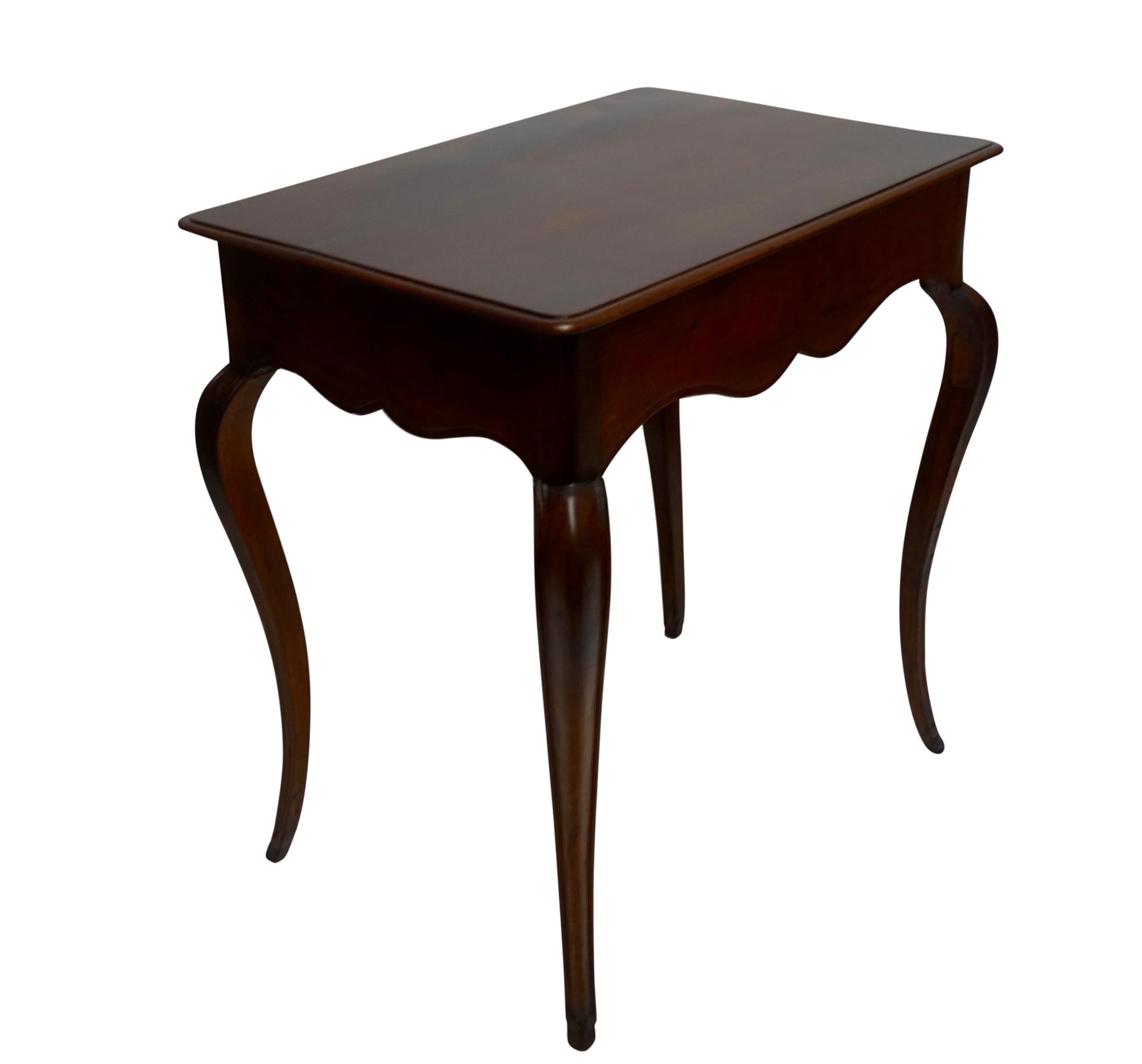 18th Century Louis XVI Mahogany Work Table with Single Drawer, French, circa 1790