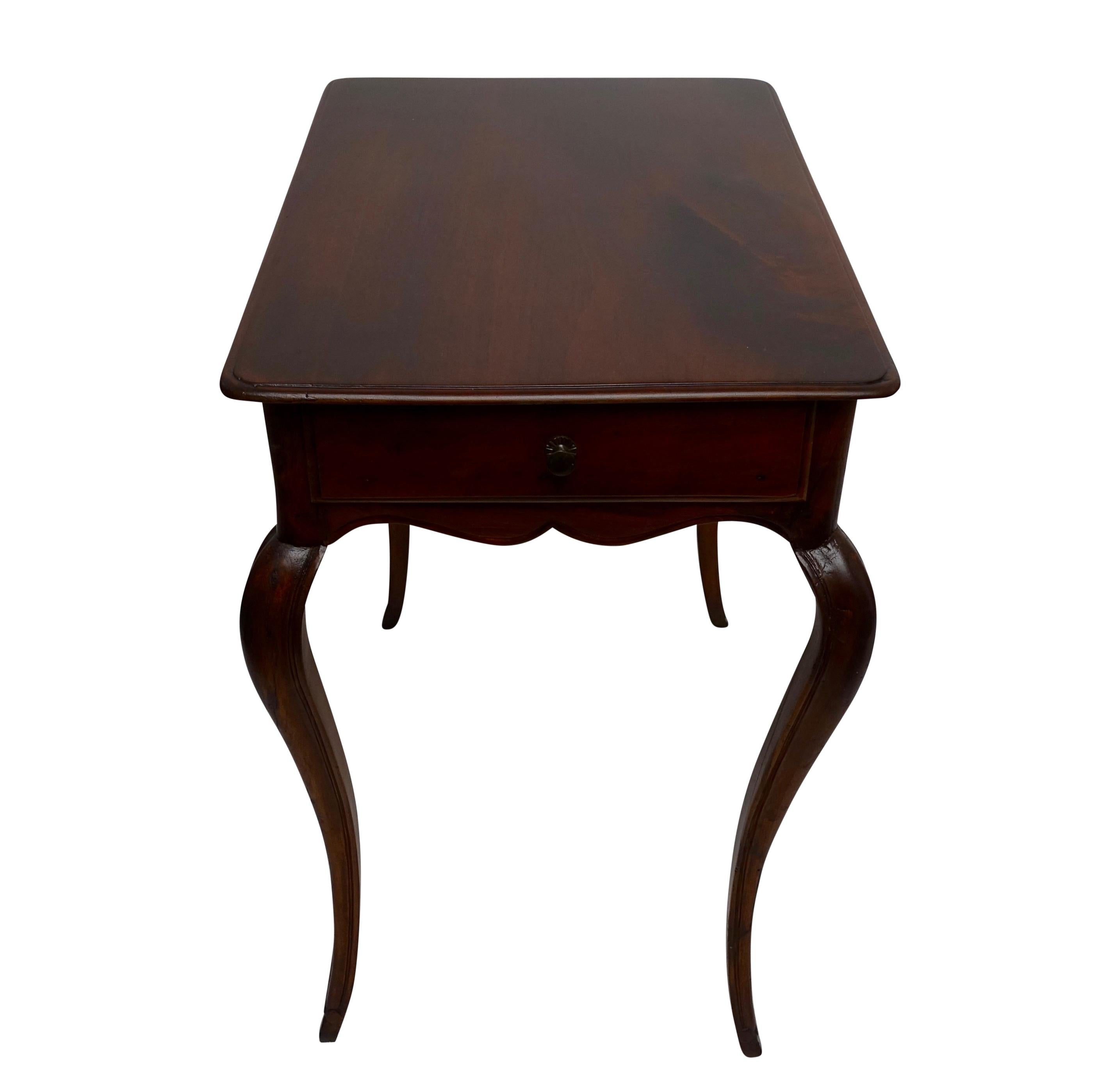 Louis XVI Mahogany Work Table with Single Drawer, French, circa 1790 1