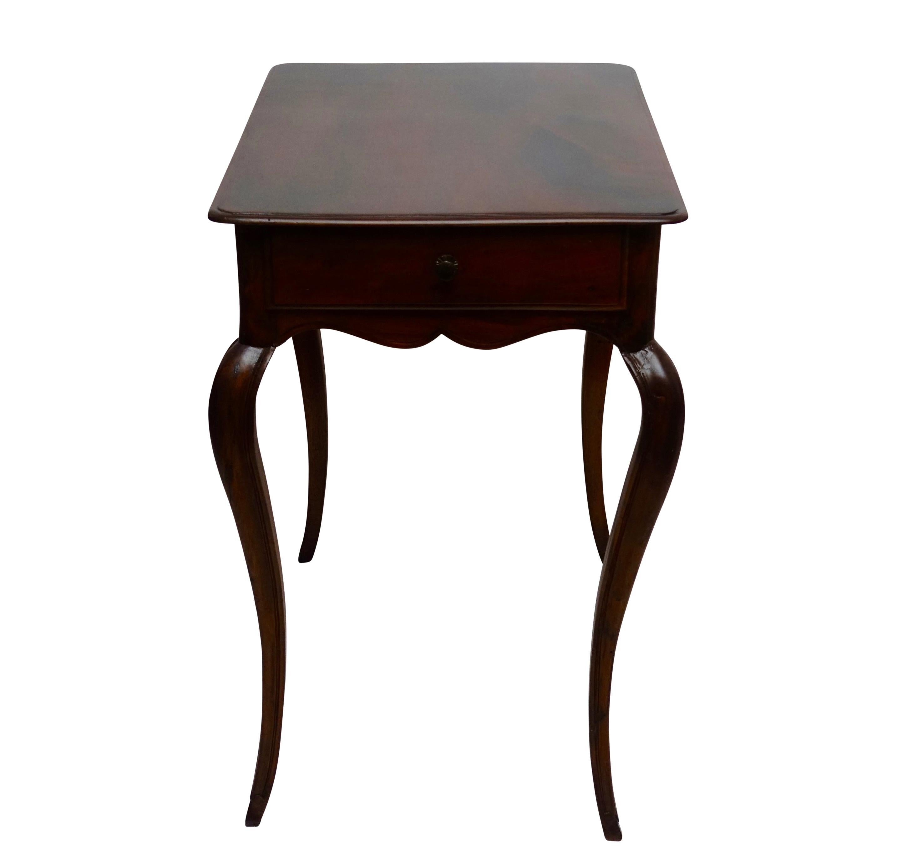 Louis XVI Mahogany Work Table with Single Drawer, French, circa 1790 5