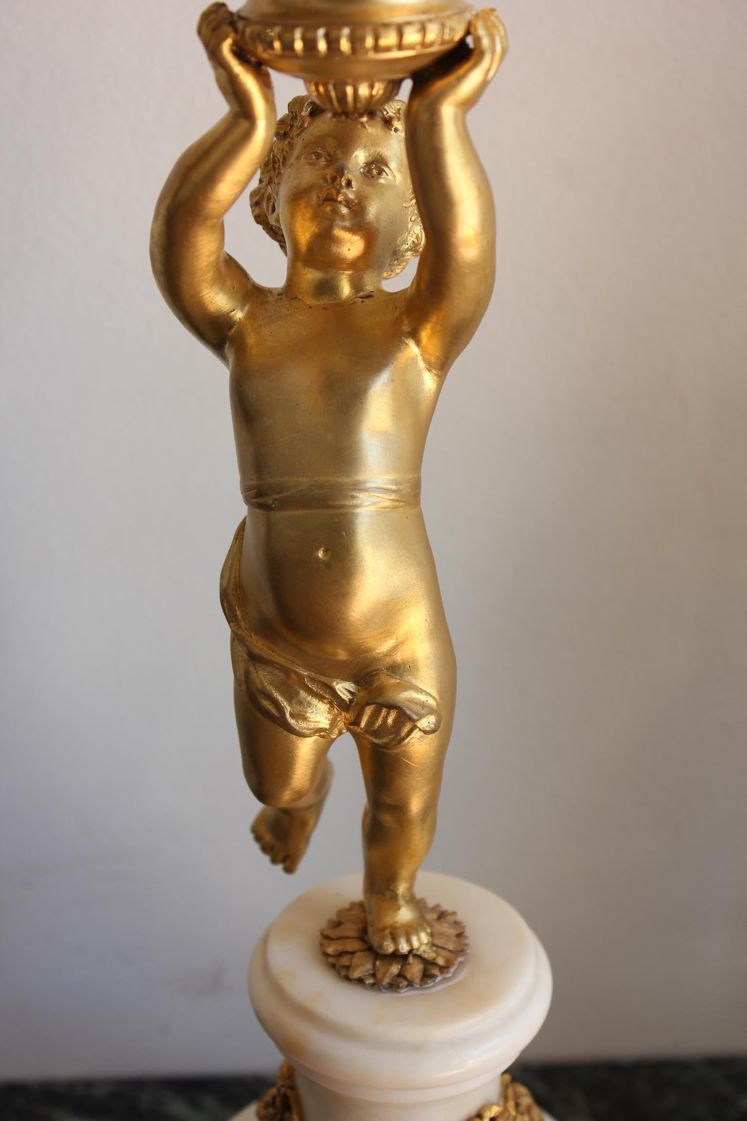 Bronze Louis XVI Mantel Set