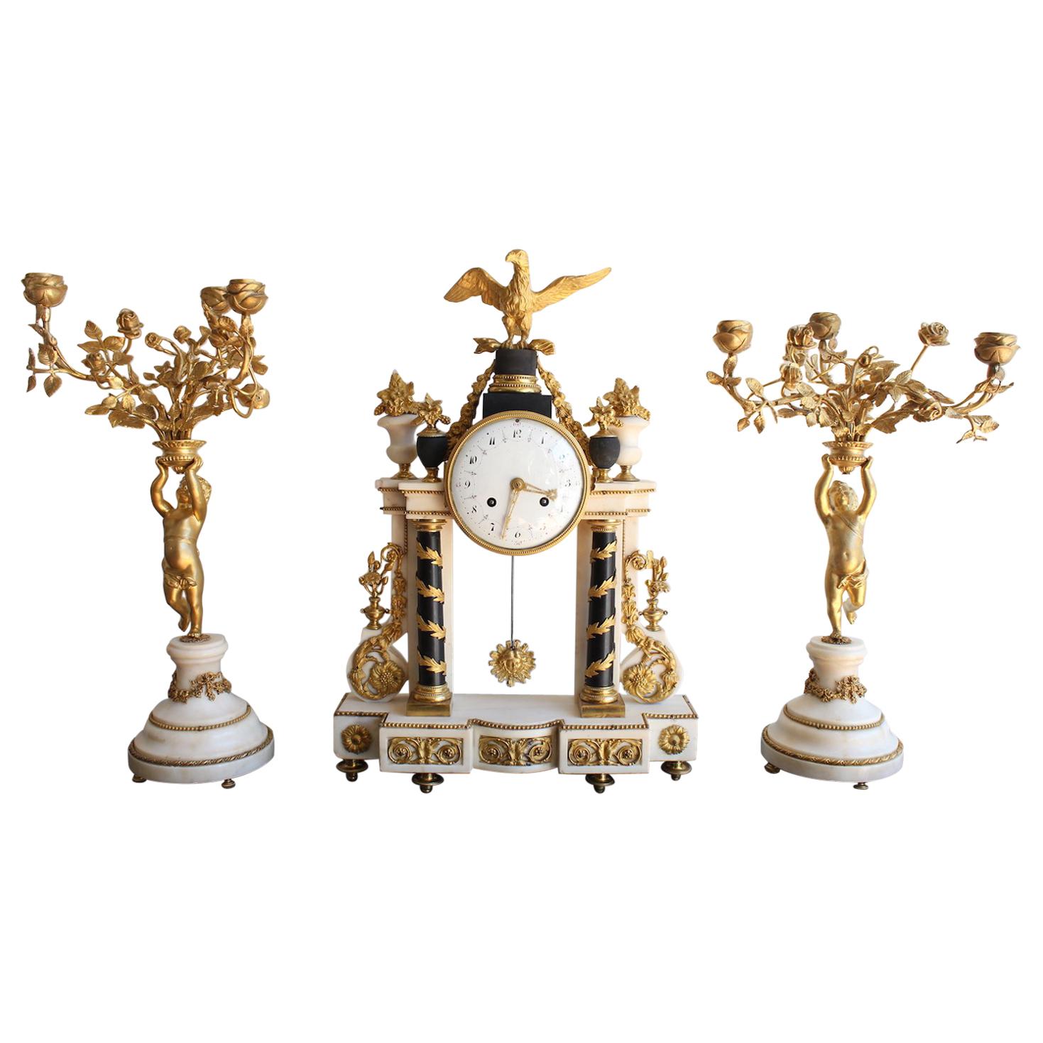 Louis XVI Mantel Set