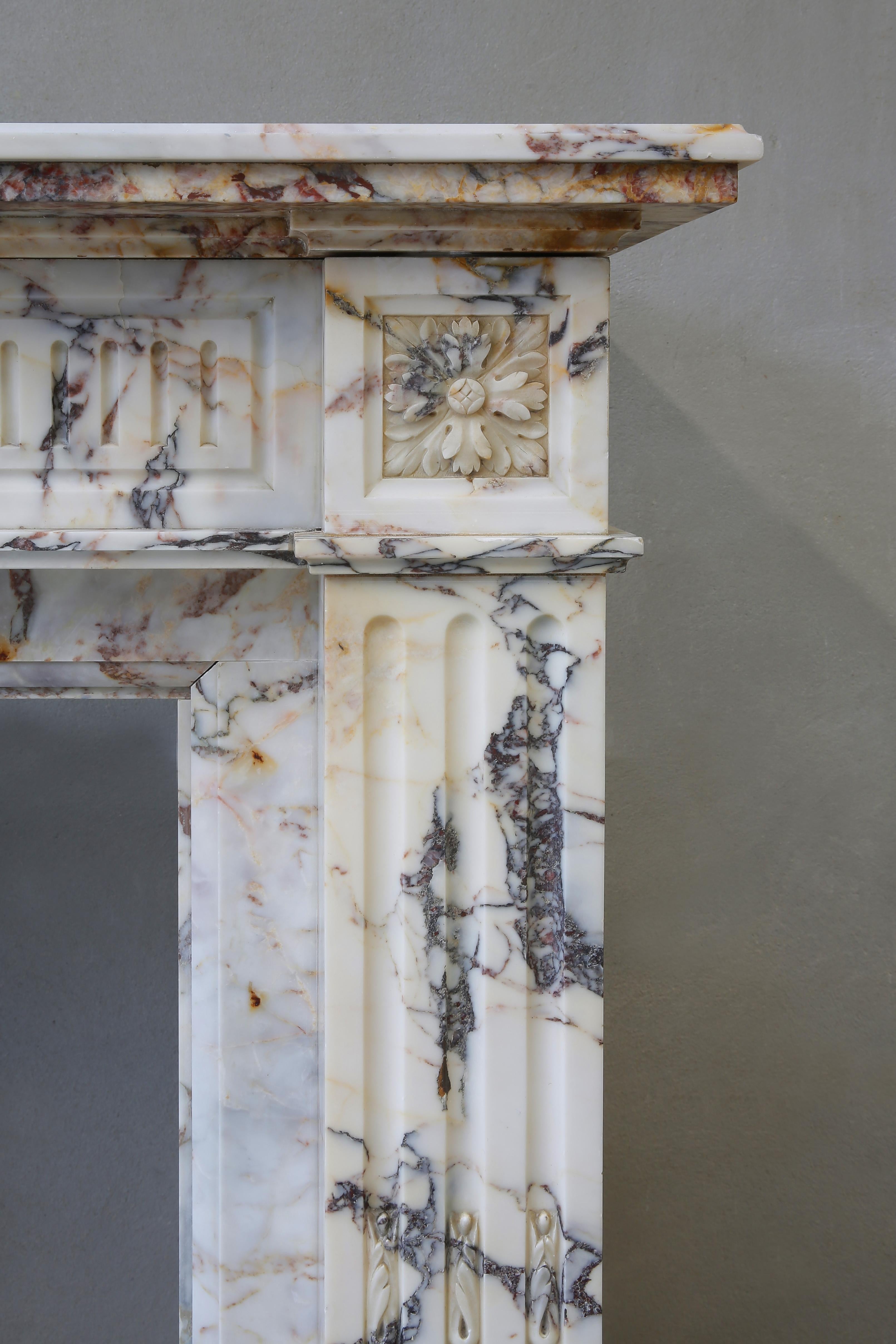 Louis XVI Mantle of Breche Marble from the 19th Century 3