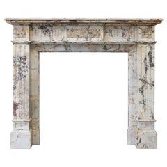 Louis XVI Mantle of Breche Marble from the 19th Century