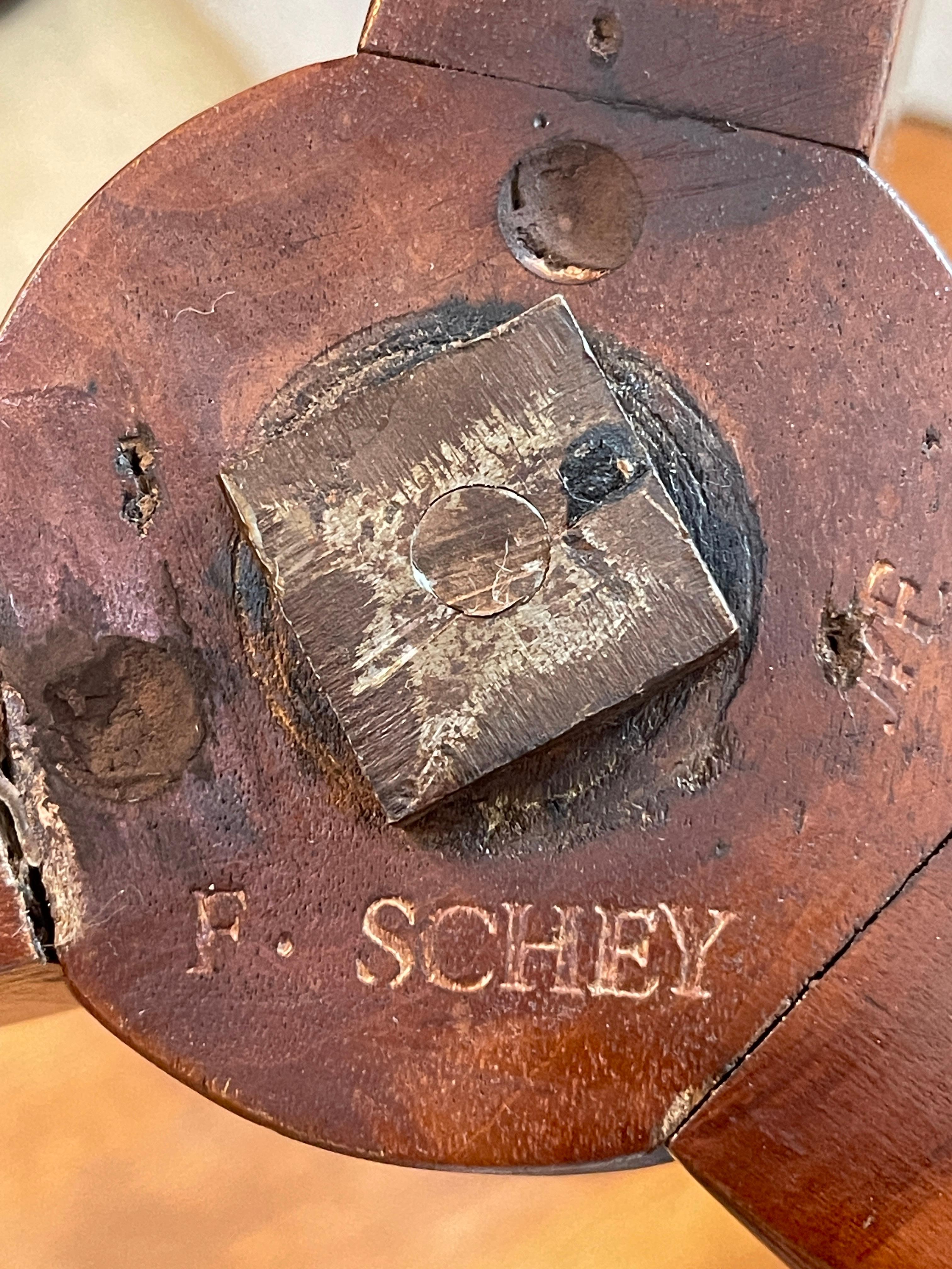 Galerie Louis XVI en marbre et laiton, Gueridon, estampillé Fidelys Schey, 18ème C. en vente 11