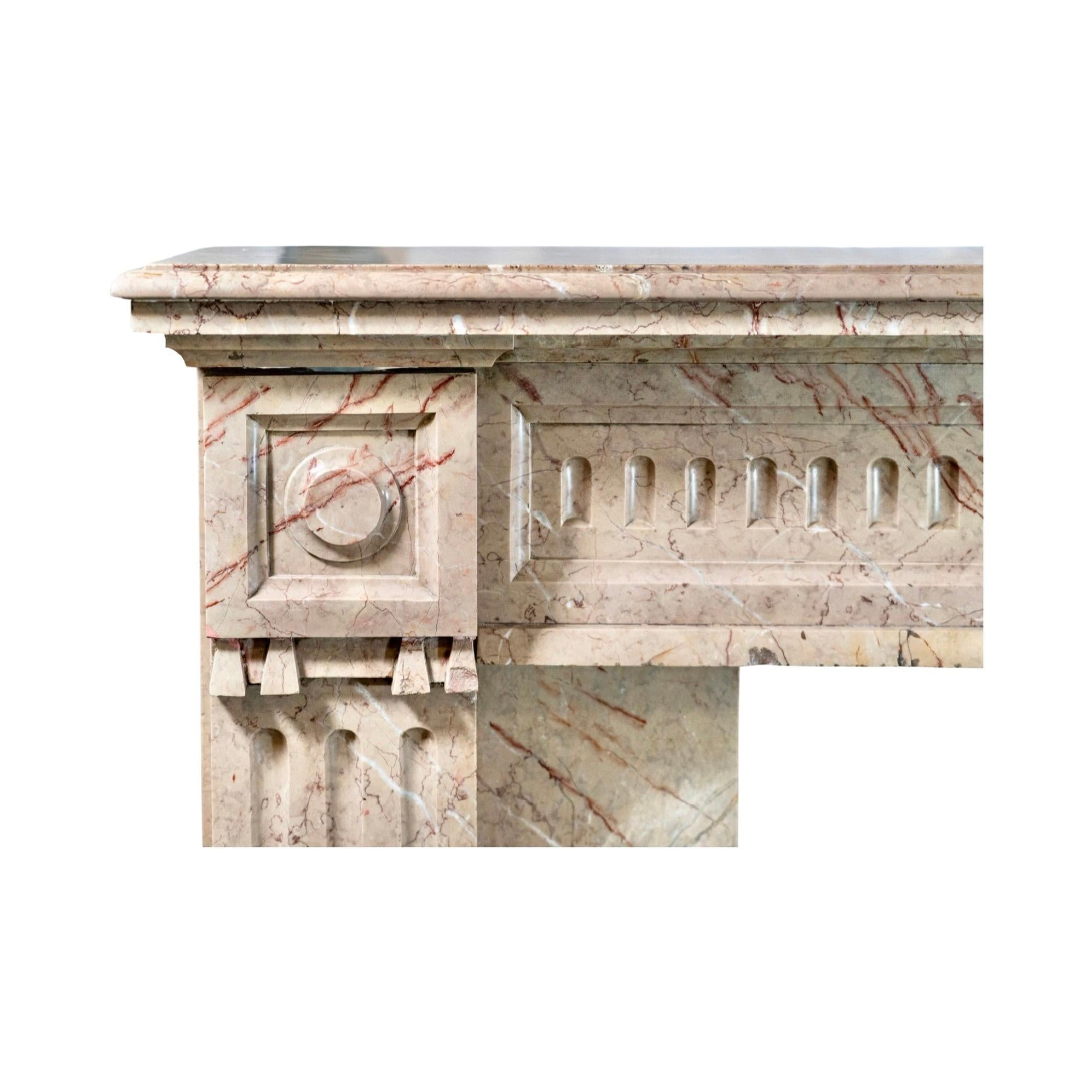 French Brignoles Marble Mantel For Sale 1