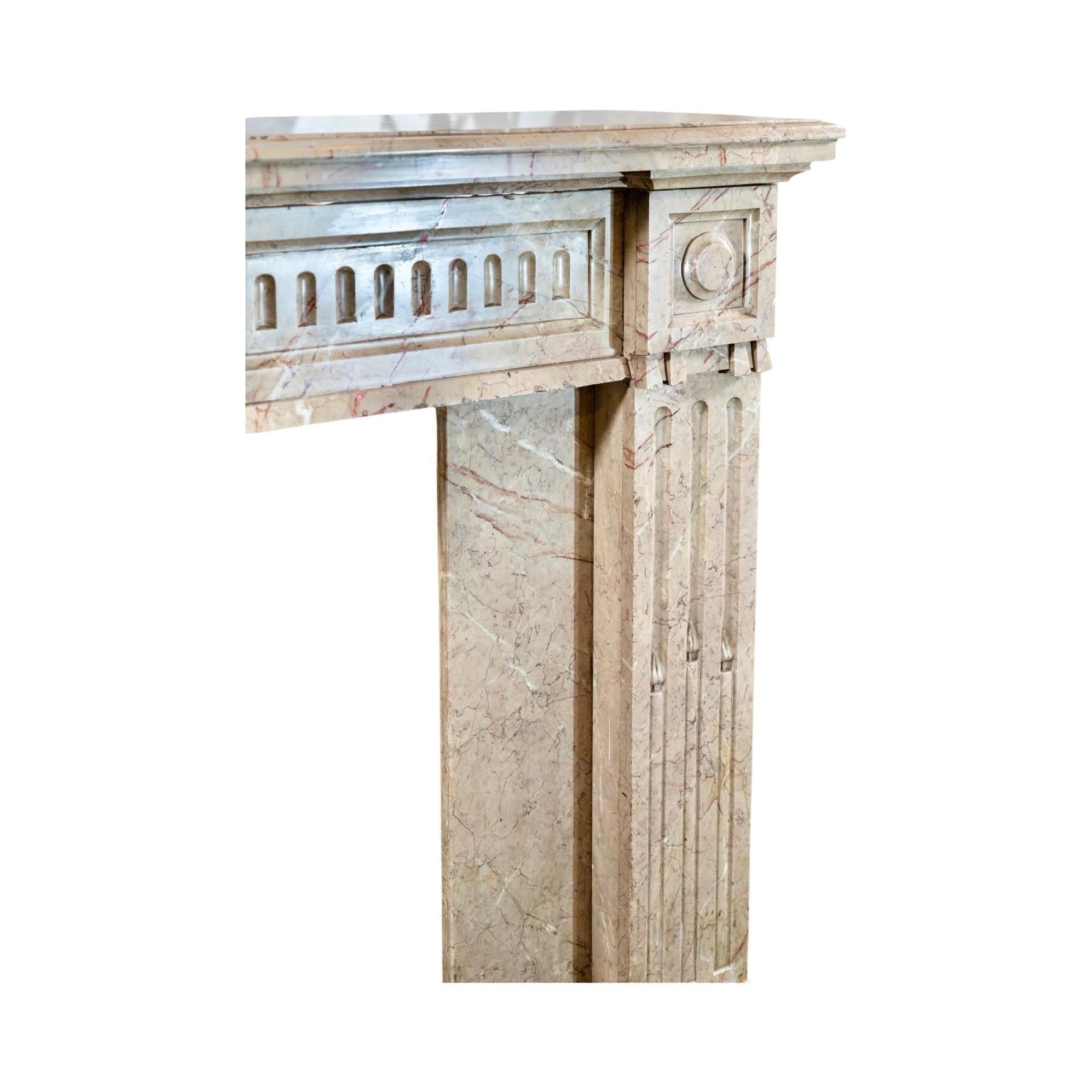 French Brignoles Marble Mantel For Sale 3