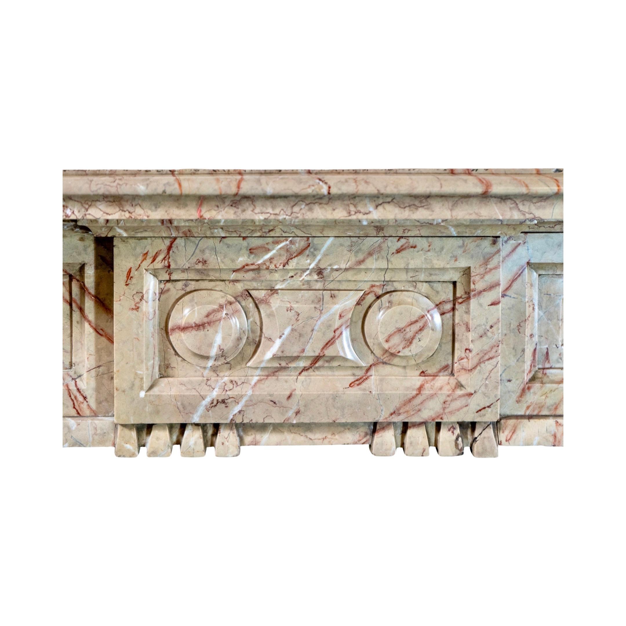 French Brignoles Marble Mantel For Sale 4