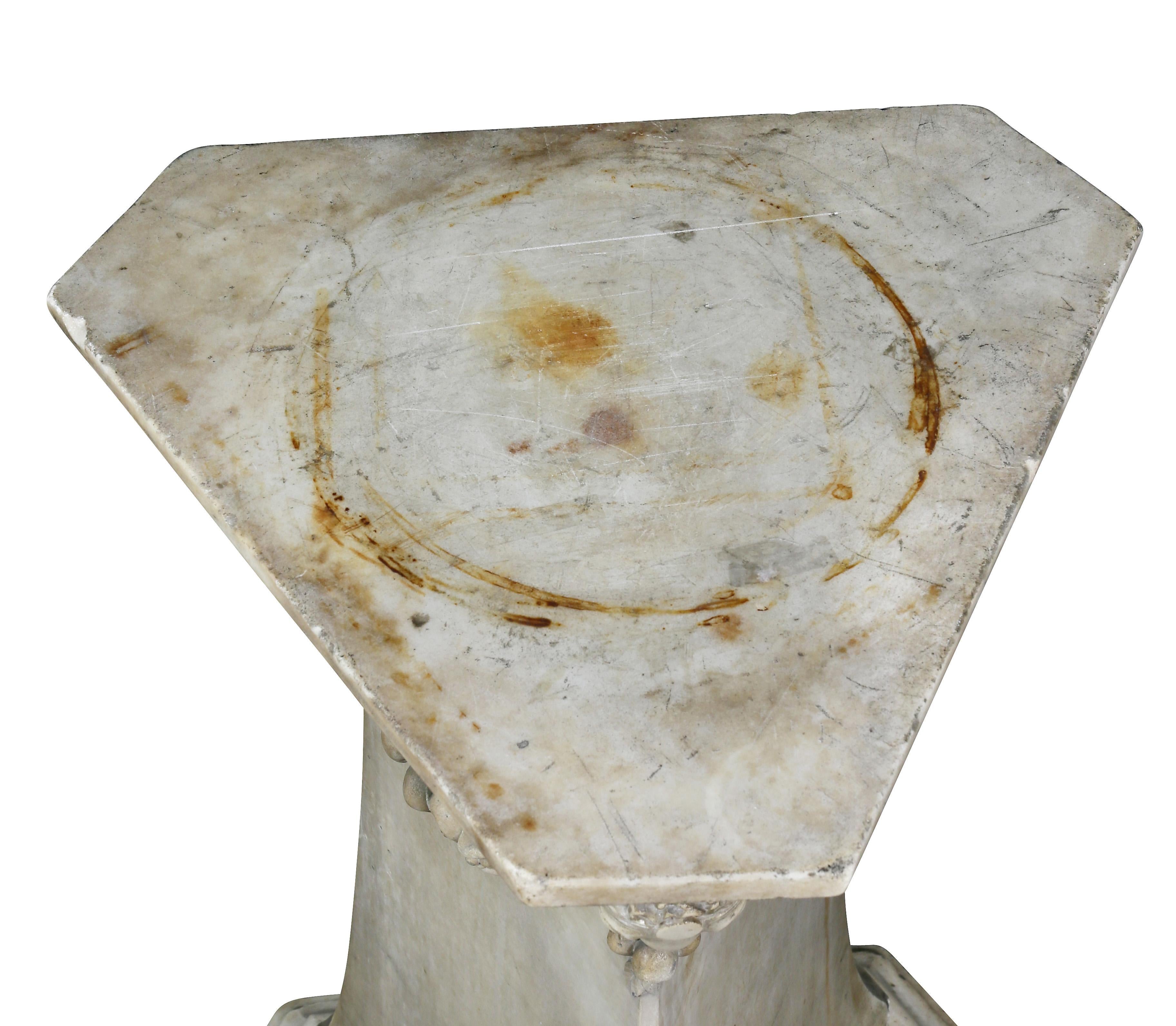 French Louis XVI Marble Pedestal