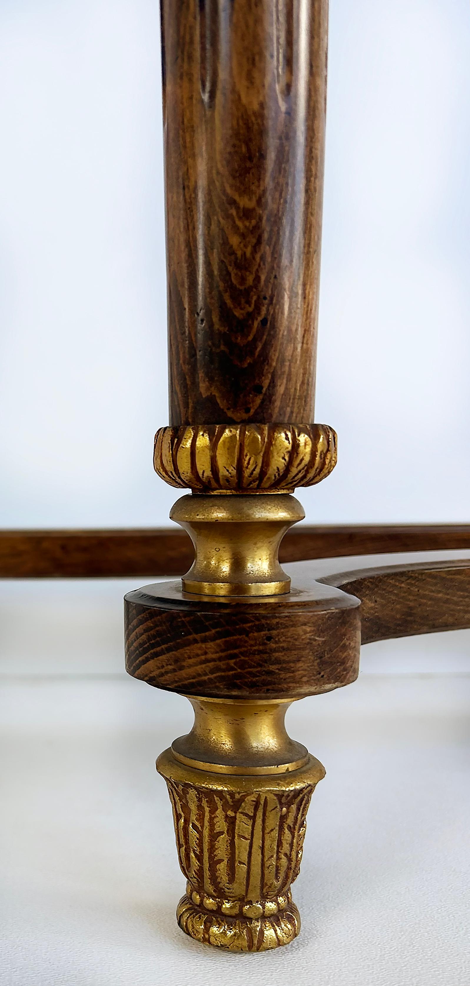 Louis XVI Marble Top Console Table, Gilt Bronze, Porcelain Hand-painted Plaques en vente 5