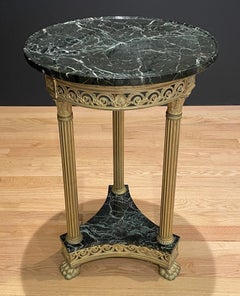 Louis XVI Marble Top Gilt Bronze Geuridon