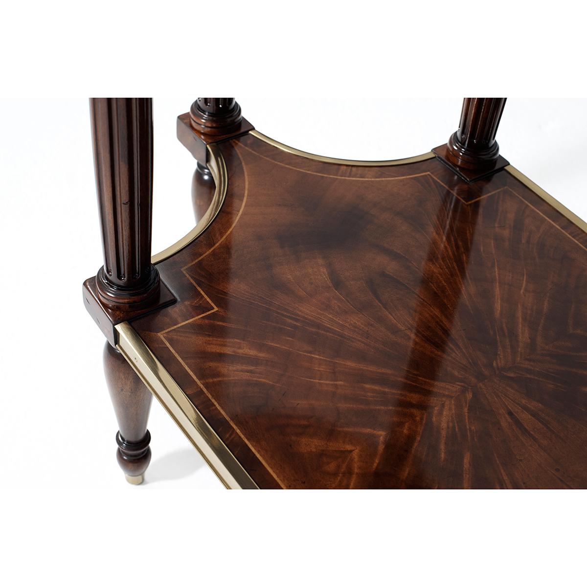 Contemporary Louis XVI Marble Top Lamp Table For Sale