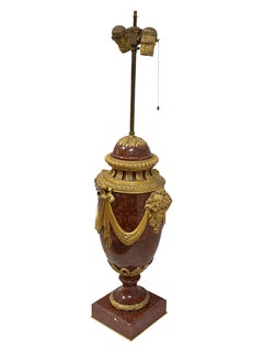 Louis XVI Marble Vases As Lamps