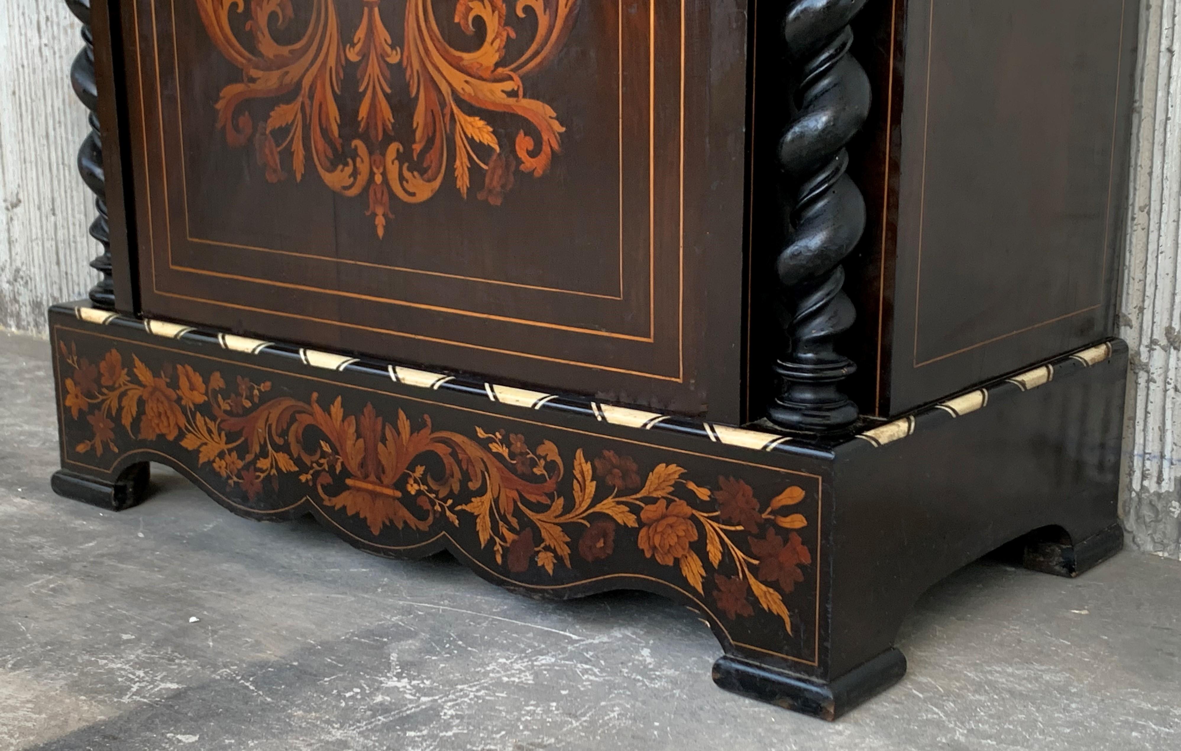 Louis XVI Marquetry and Inlays Cabinet in the Manner of Daniel Deloose 4