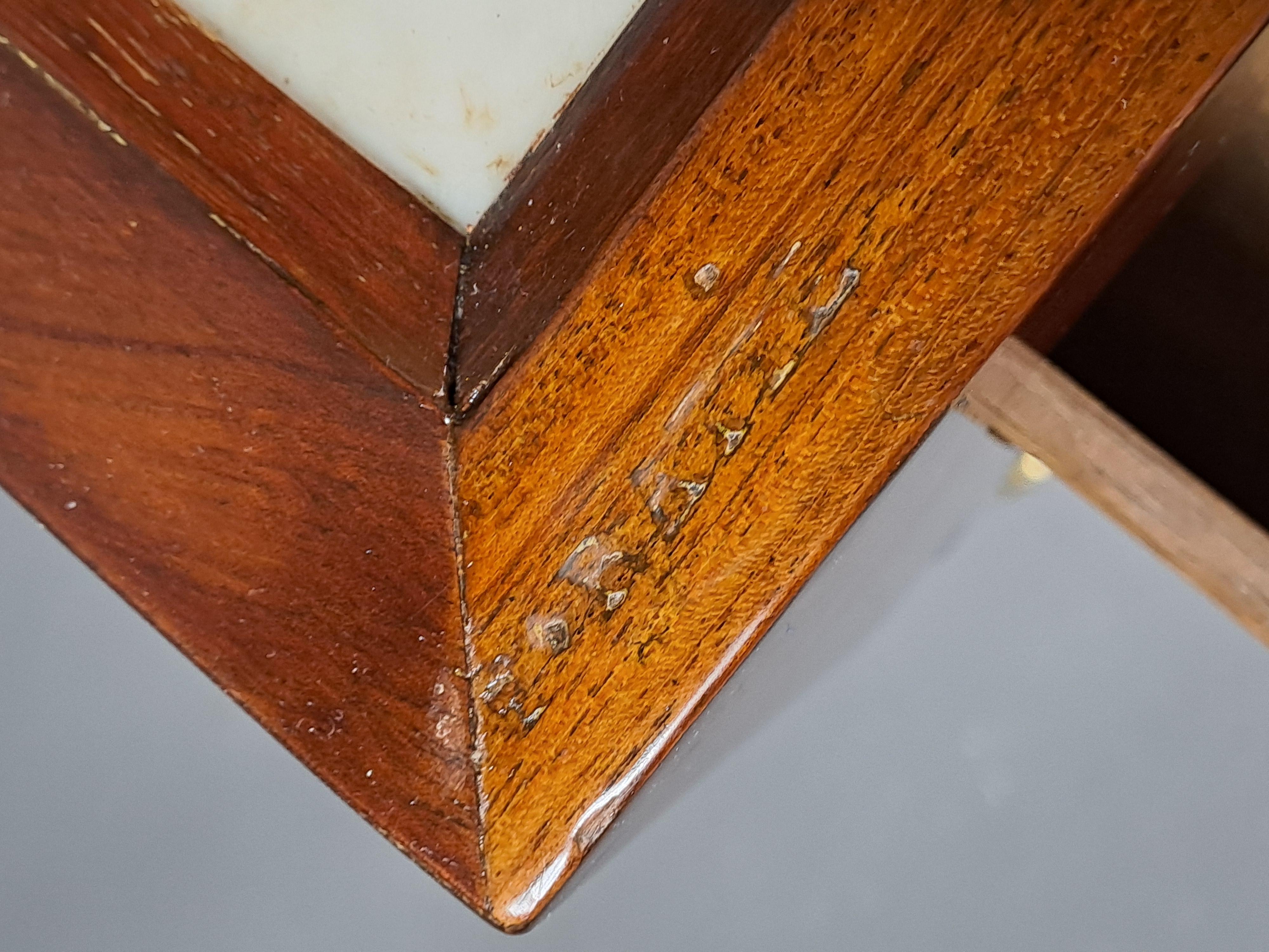 Louis XVI Men's Dressing Table In Cuban Mahogany Stamped Jean-frederic Ratié In For Sale 7
