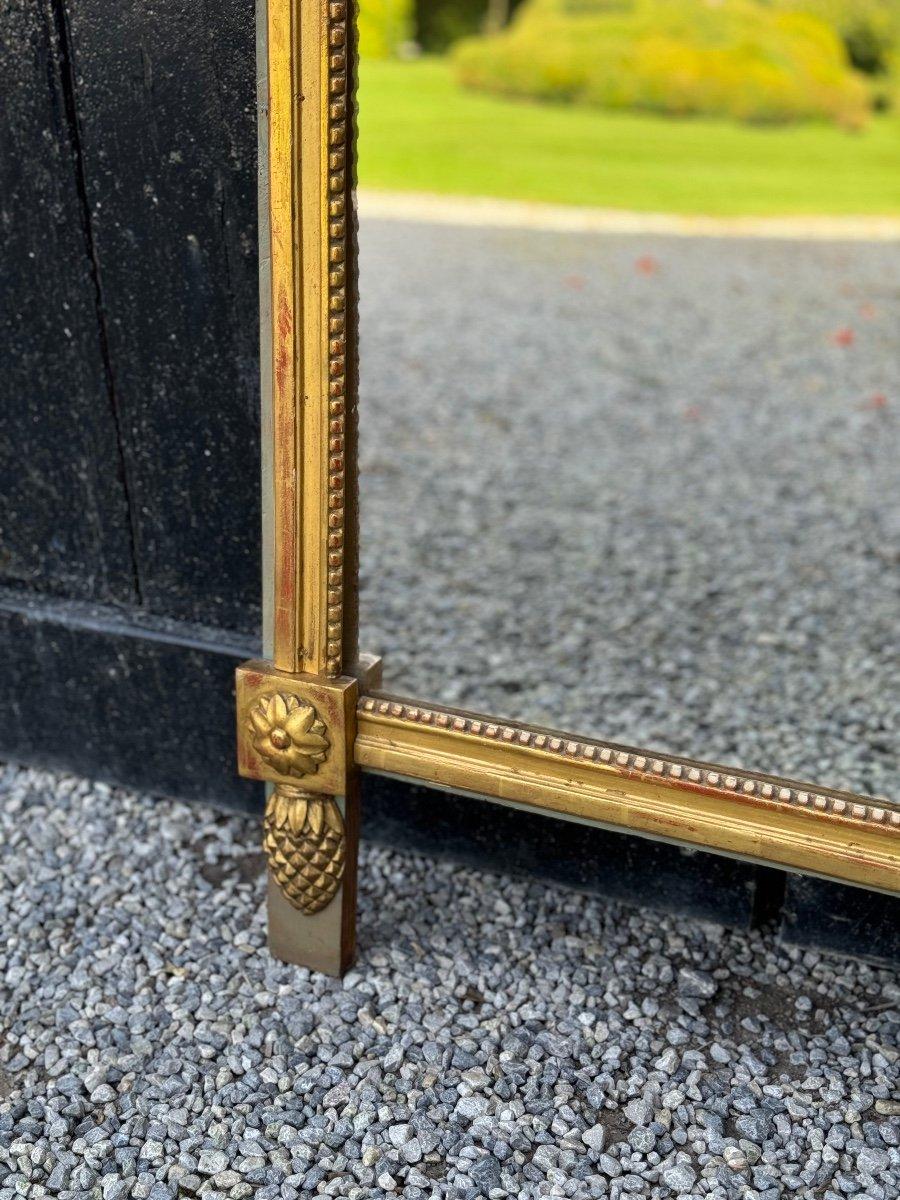 Louis XVI Mirror Between Two In Carved And Gilded Wood, End Of The 18th Century For Sale 1