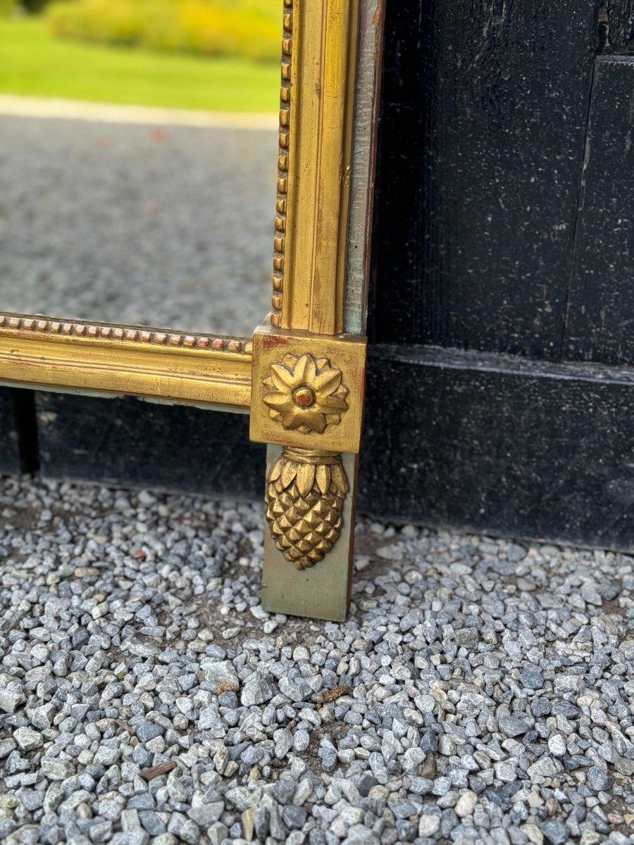Louis XVI Mirror Between Two In Carved And Gilded Wood, End Of The 18th Century For Sale 3