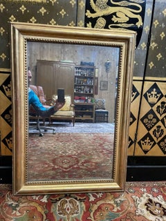 Louis XVI mirror gilded with gold leaf