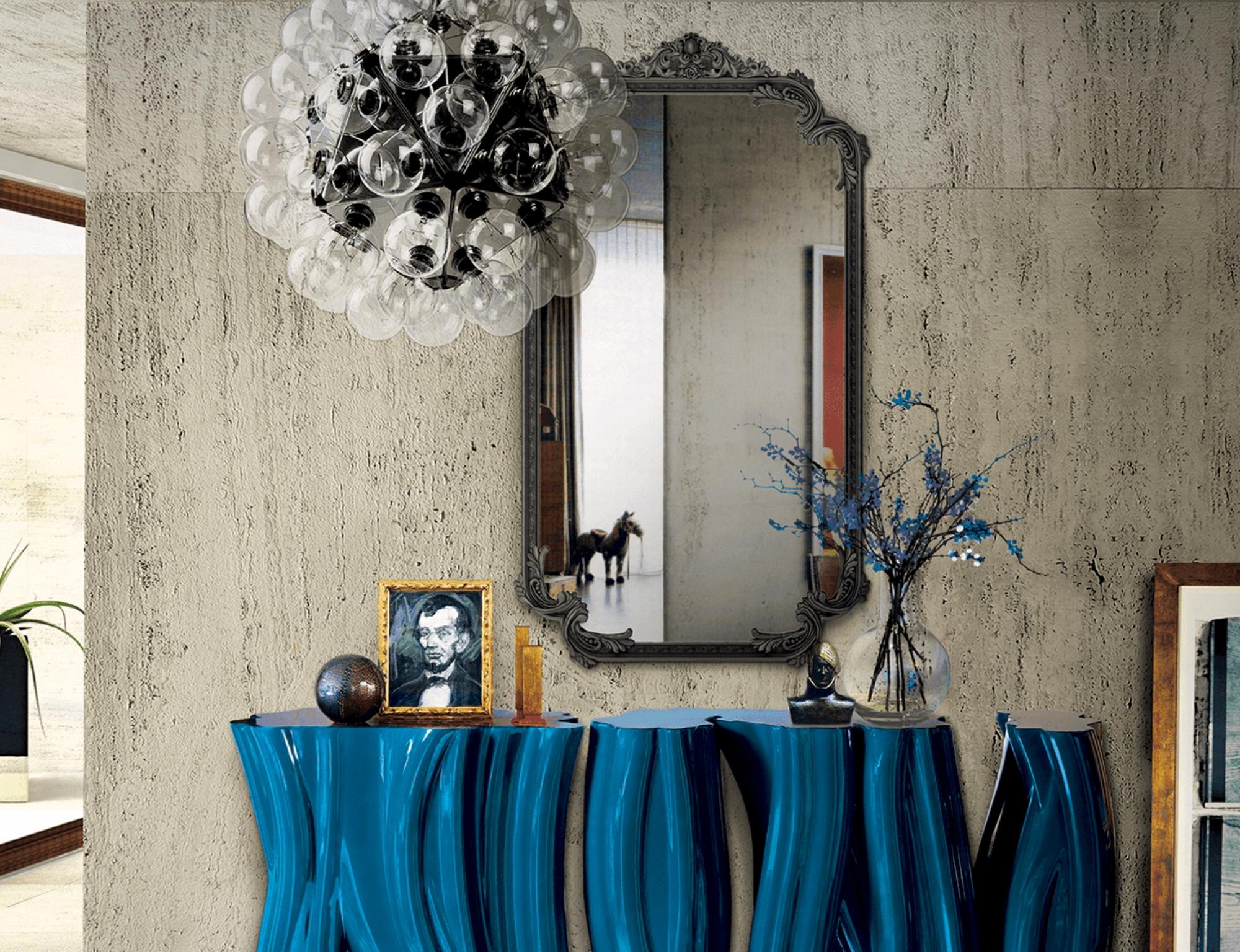 Sculpté Miroir Louis XVI, structure en acajou sculptée à la main - Boca do Lobo en vente