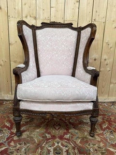 Fauteuil bergère de style Louis XVI - Napoléon III