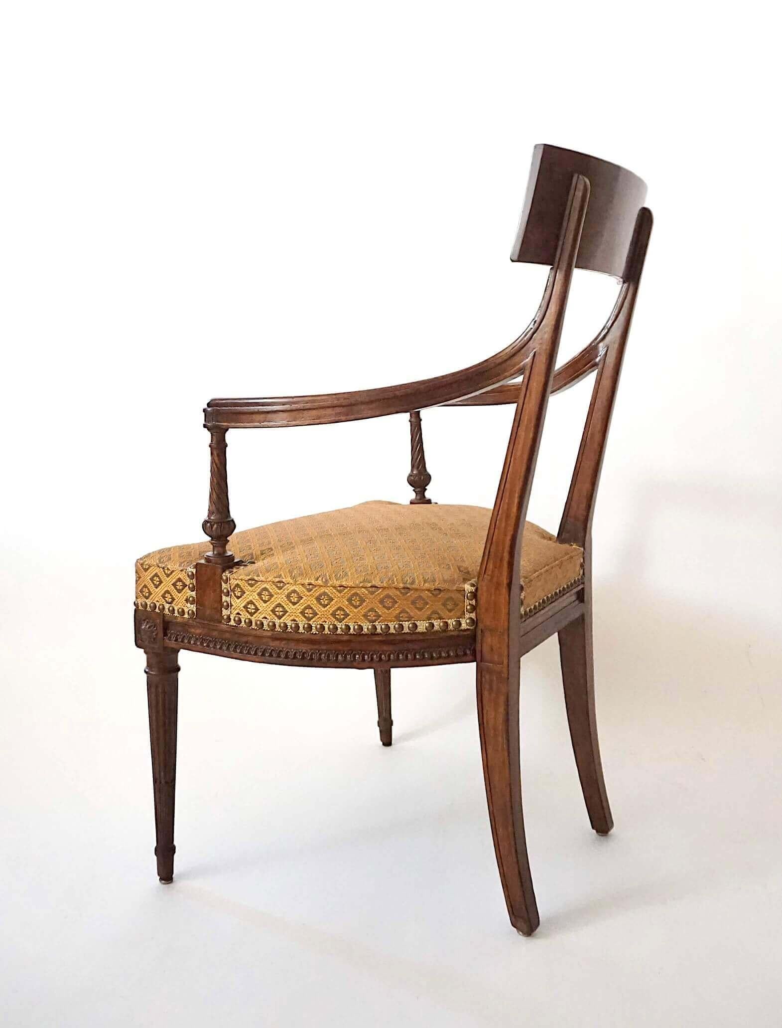 Louis XVI Neoclassical Fauteuils Attributed to Georges Jacob, Pair, circa 1785 For Sale 2