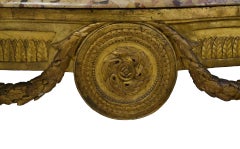 Louis XVI Neoclassical Console Table with Brèche d'Alep Marble, 1780s
