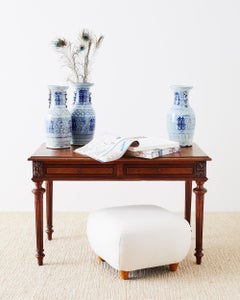 Louis XVI Neoclassical Mahogany Library Table or Desk