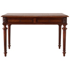 Louis XVI Neoclassical Mahogany Library Table or Desk