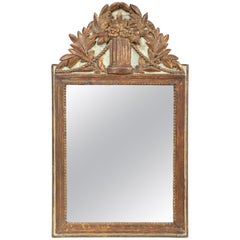 Louis XVI Gilt Wood and painted Mirror