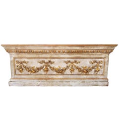 Louis XVI Neoclassical Style Paint and Giltwood Boiserie Overdoor Panel