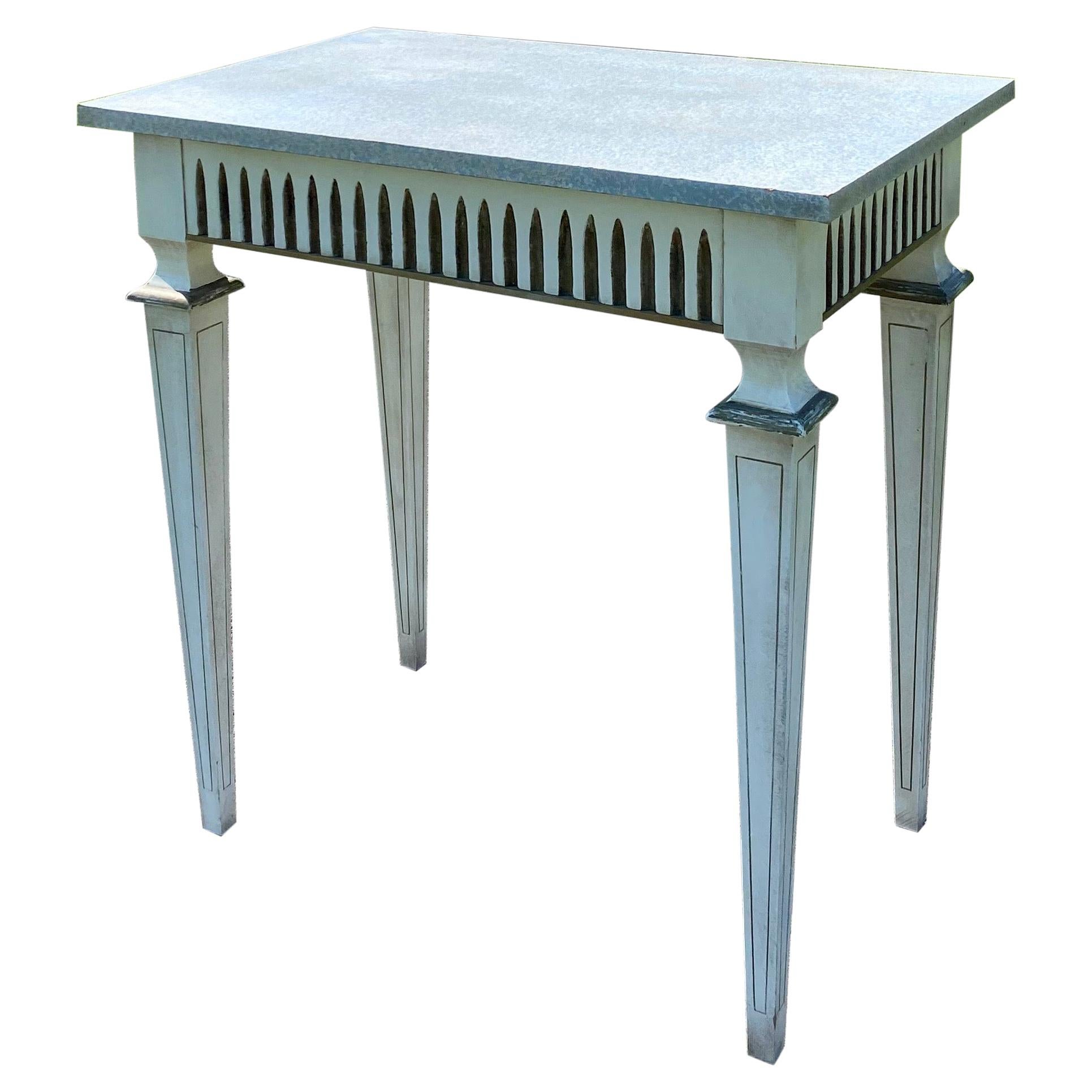 Louis XVI Neoclassical Style Painted Console or Center Table