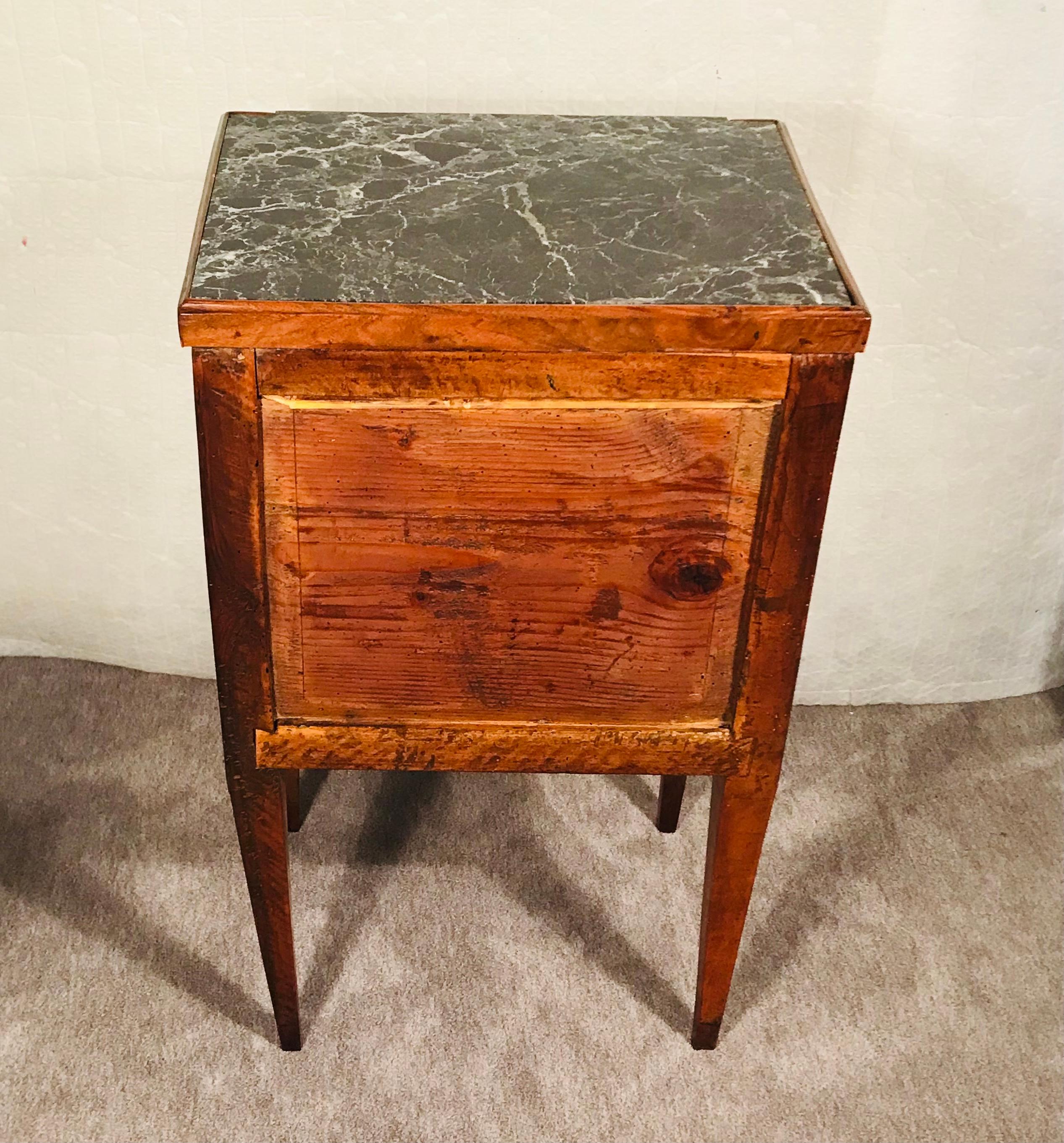 Marquetry Louis XVI Nightstand 1780 For Sale