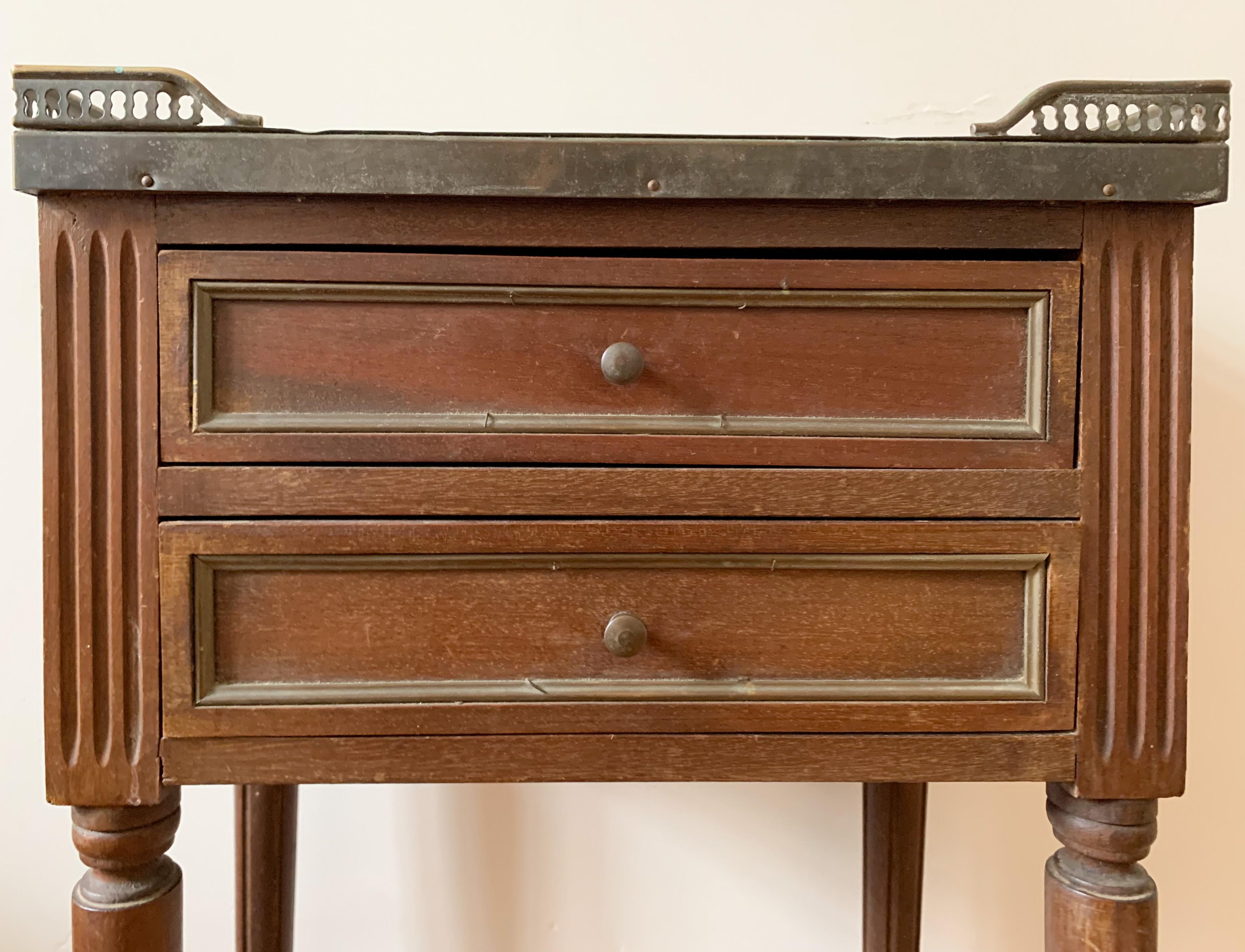 Louis XVI Nightstands, 20th Century at 1stDibs