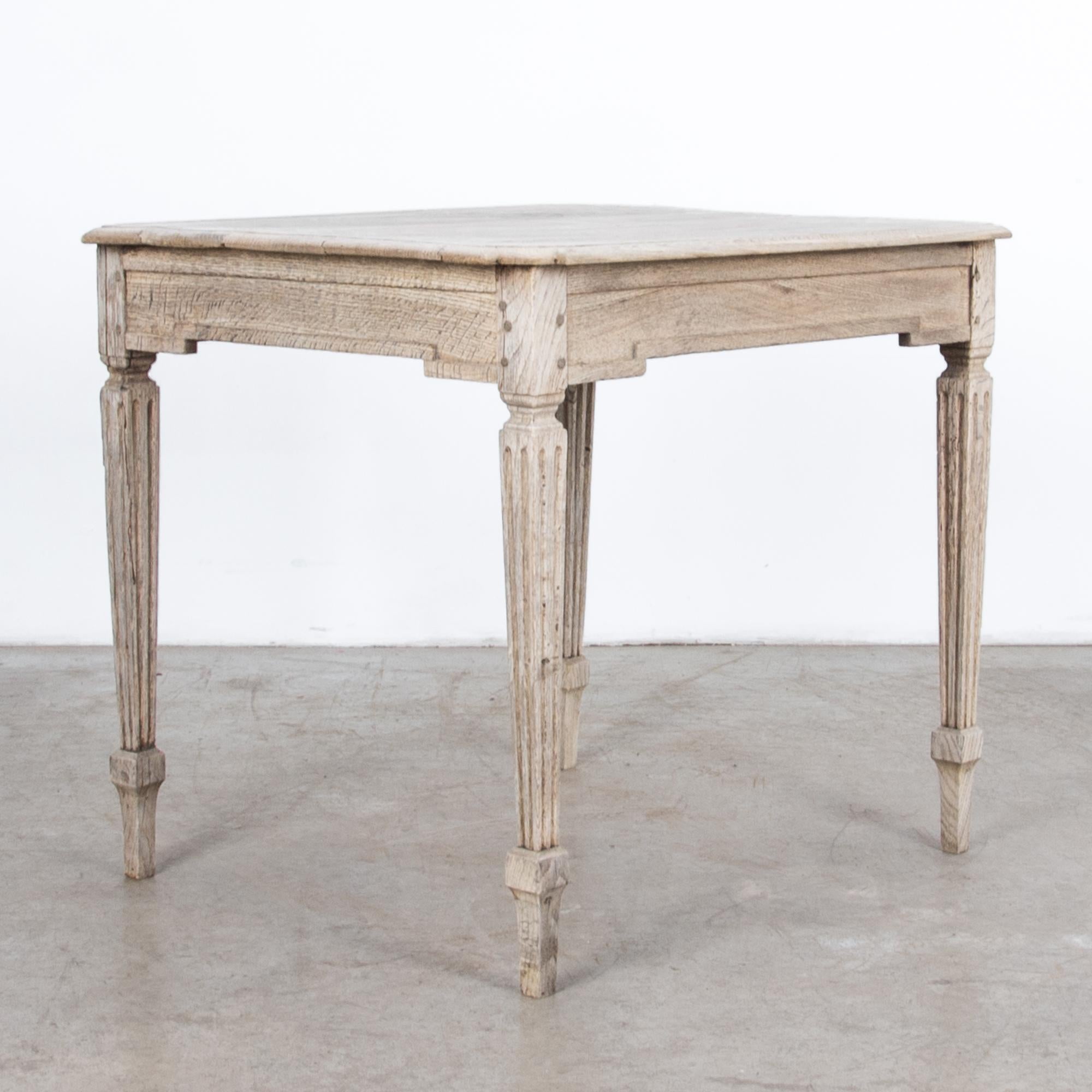 French Louis XVI Oak Side Table