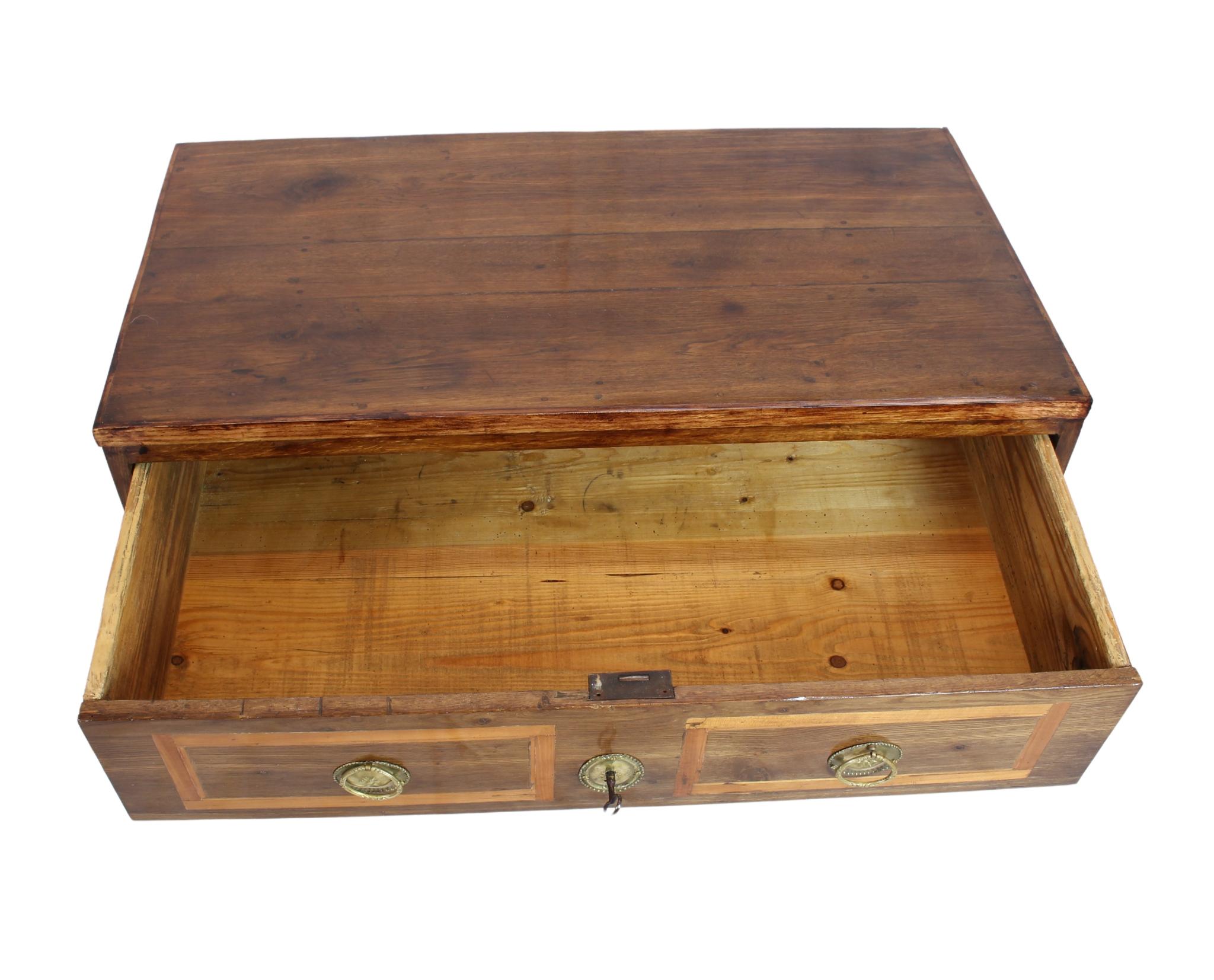 Louis XVI Oak Two Drawer Commode For Sale 1