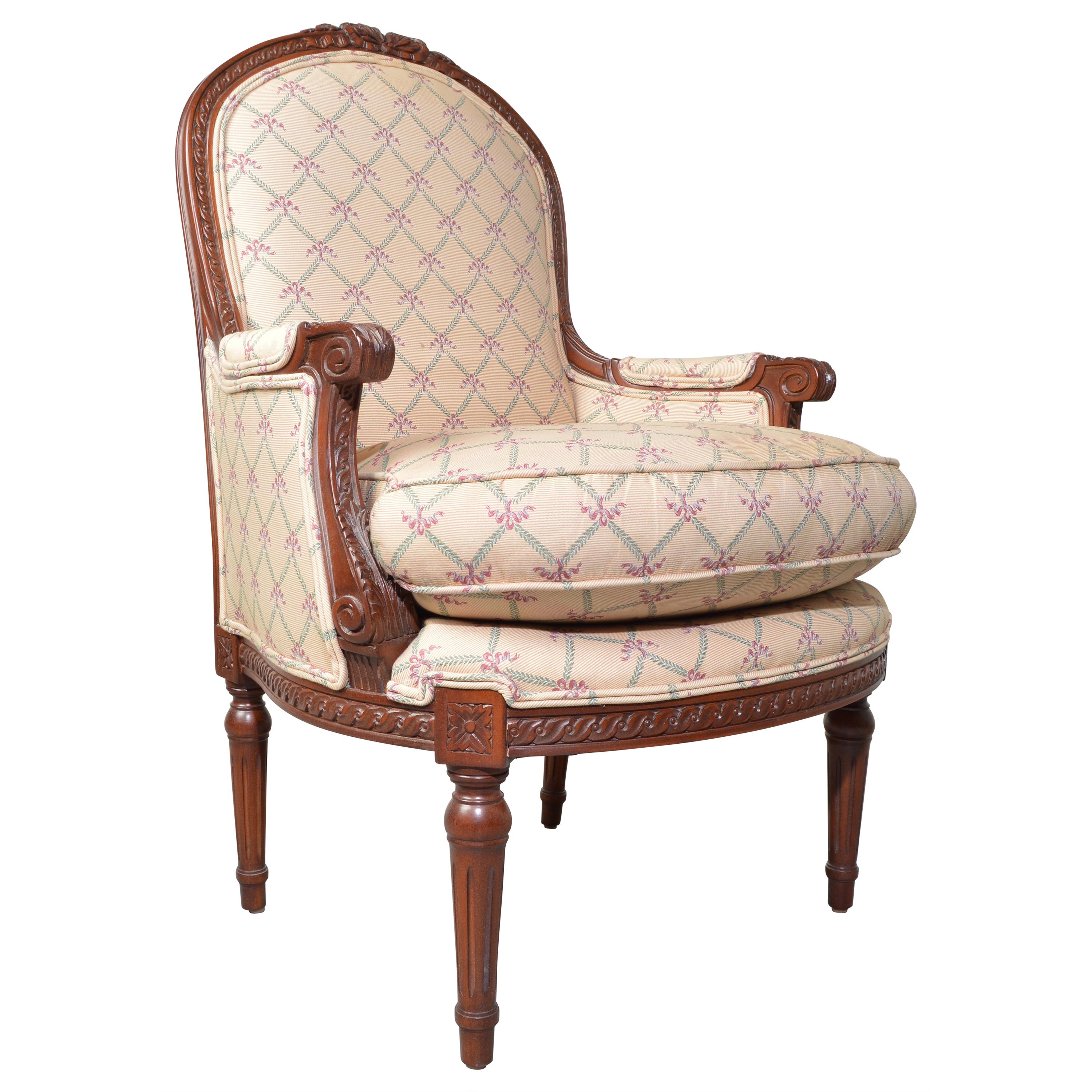Louis XVI Occasional Easy Chair by Hickory Heirloom