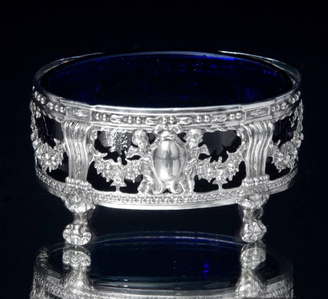 Louis XVI - Original Français du 18ème siècle en Argent Sterling Salières et Moutardes en vente 5