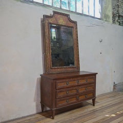 Louis XVI Original Painted Commode - Chest of Drawers